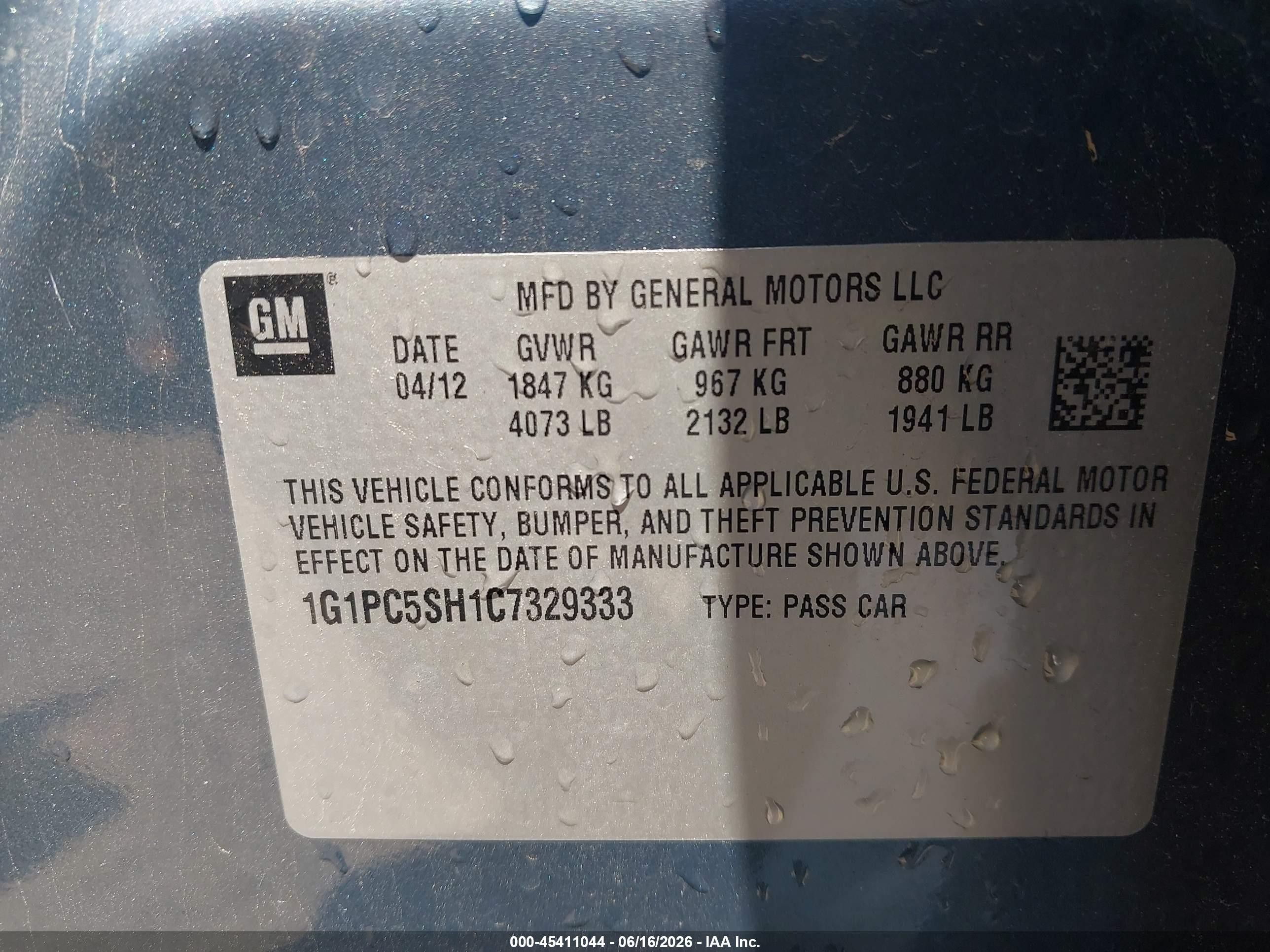 2012 Chevrolet Cruze Ls Pewter vin: 1G1PC5SH1C7329333