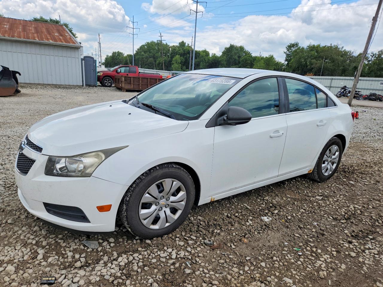 2012 Chevrolet Cruze Ls White vin: 1G1PC5SH1C7372327