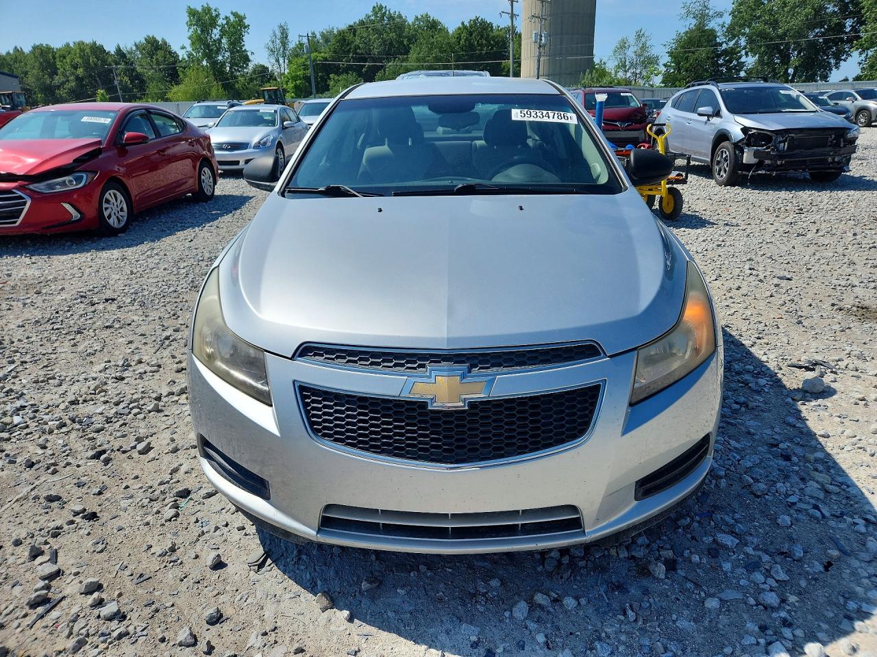 2012 Chevrolet Cruze Silver vin: 1G1PC5SH1C7372991
