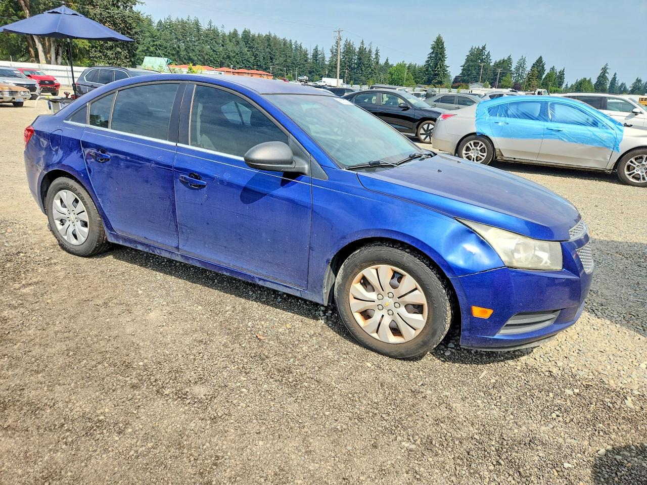 2012 Chevrolet Cruze Ls Blue vin: 1G1PC5SH1C7374322