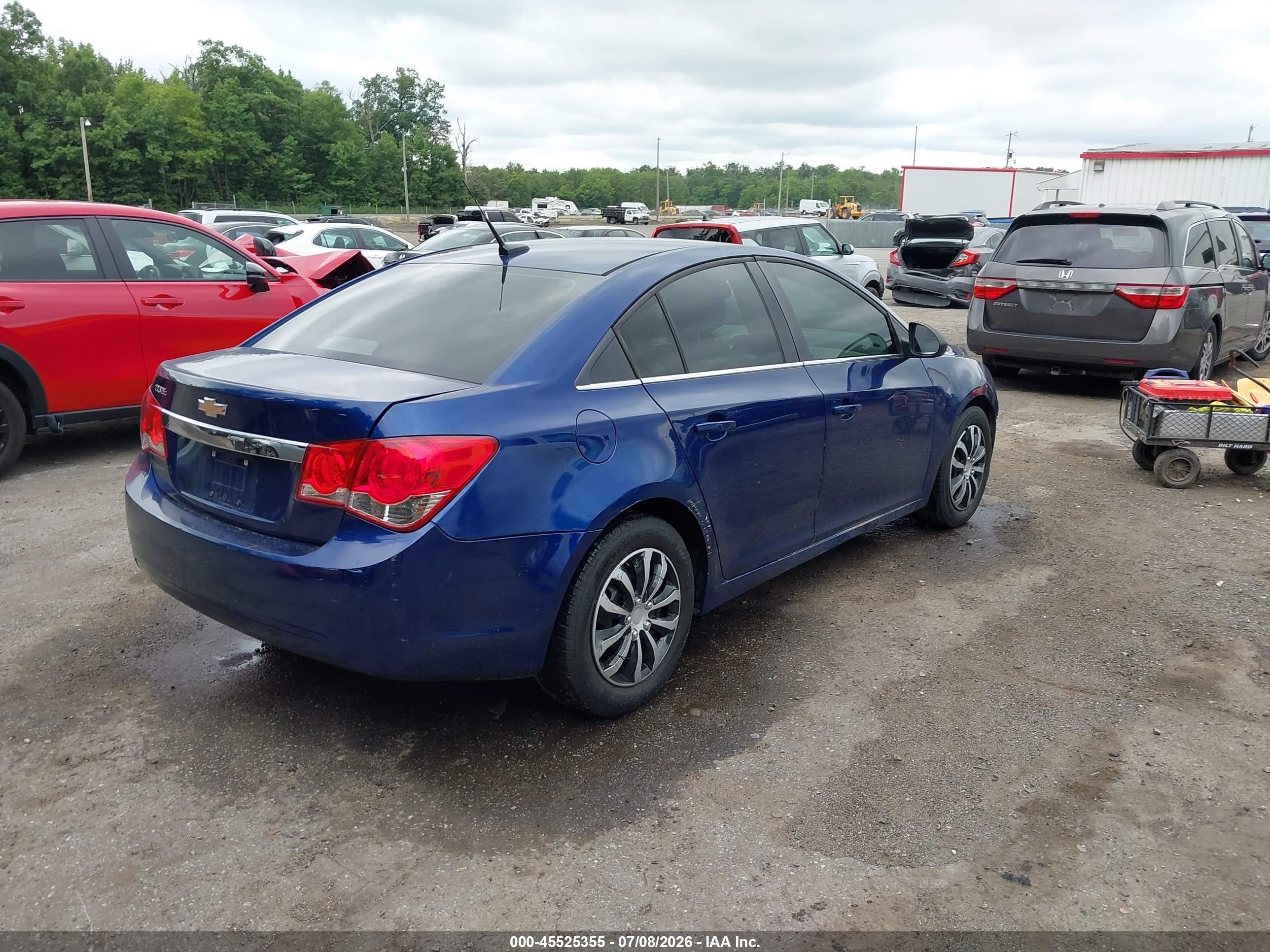 2012 Chevrolet Cruze Ls Blue vin: 1G1PC5SH1C7410171