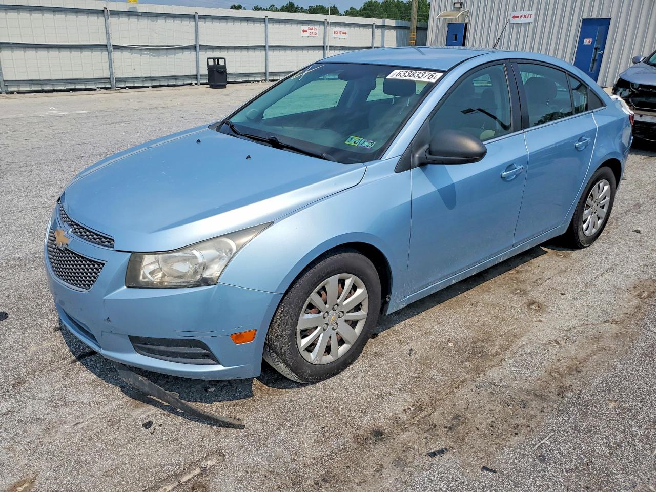 2011 Chevrolet Cruze Ls Blue vin: 1G1PC5SH2B7137658