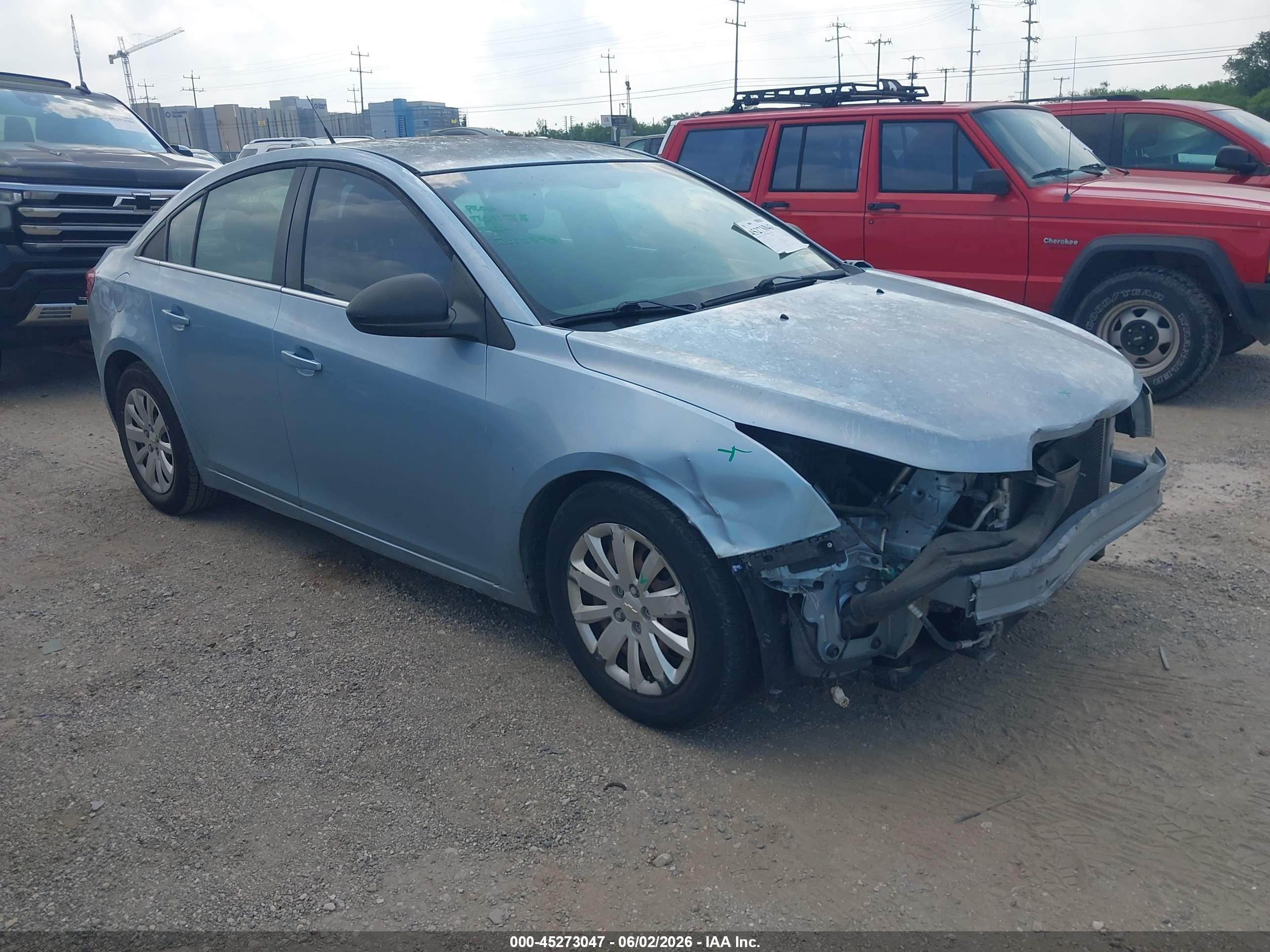 2011 Chevrolet Cruze Ls Blue vin: 1G1PC5SH2B7187962