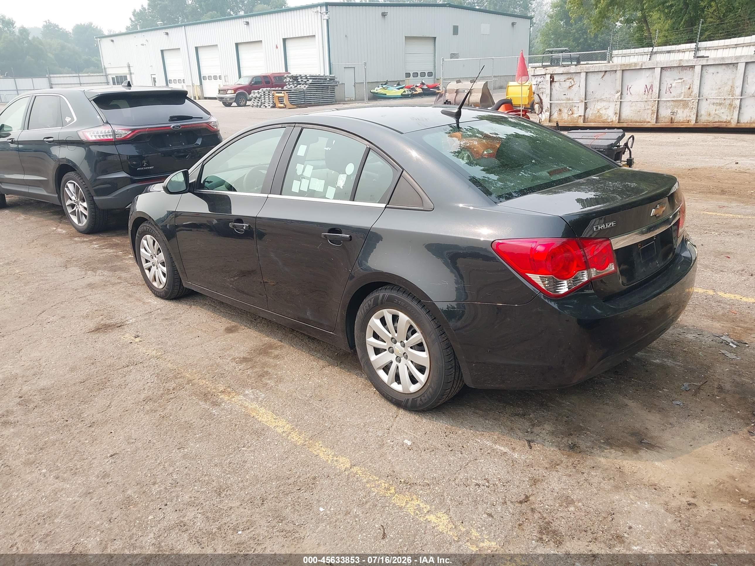 2011 Chevrolet Cruze Ls Black vin: 1G1PC5SH2B7234164