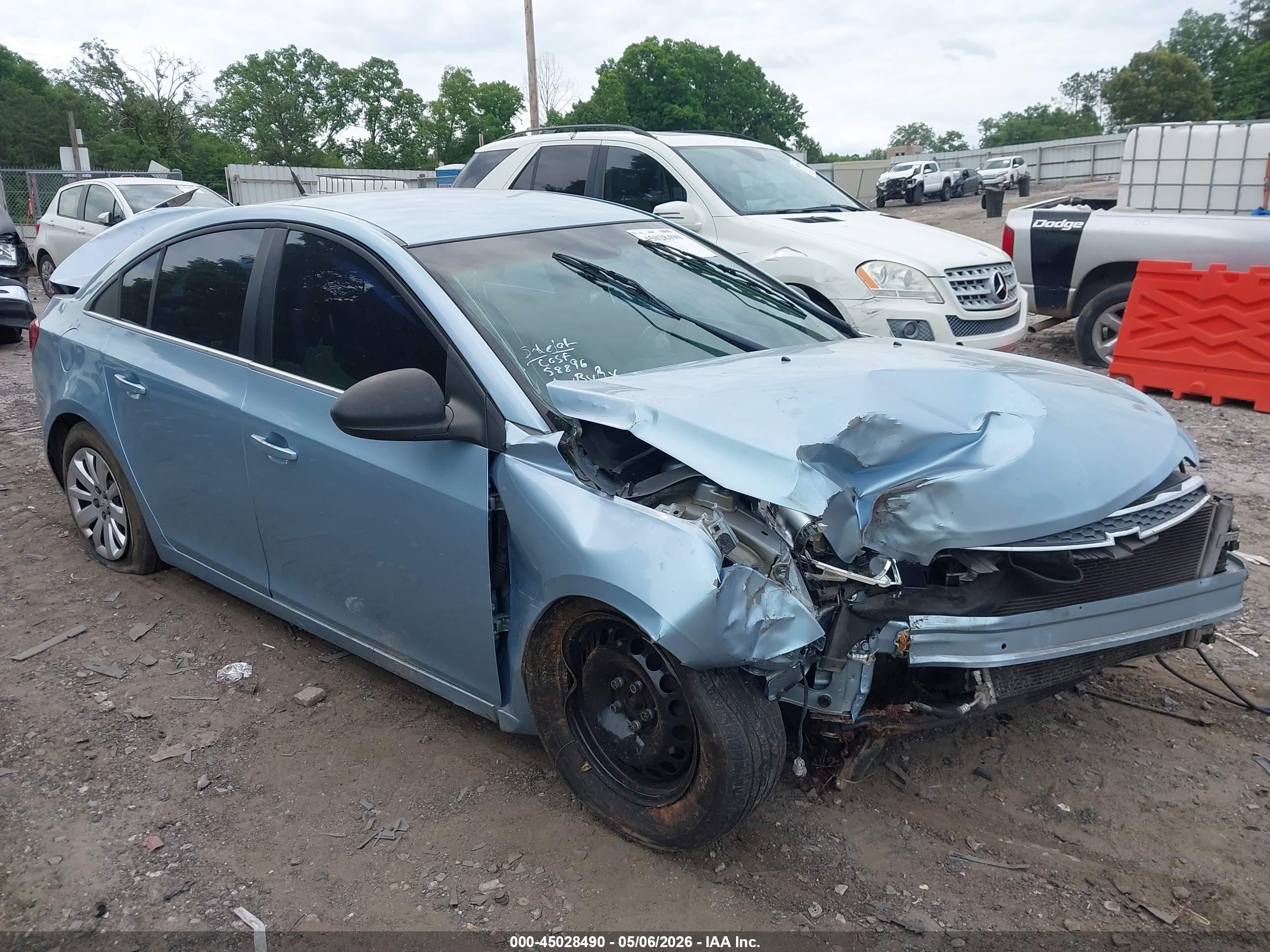 2011 Chevrolet Cruze Ls Light Blue vin: 1G1PC5SH2B7271599
