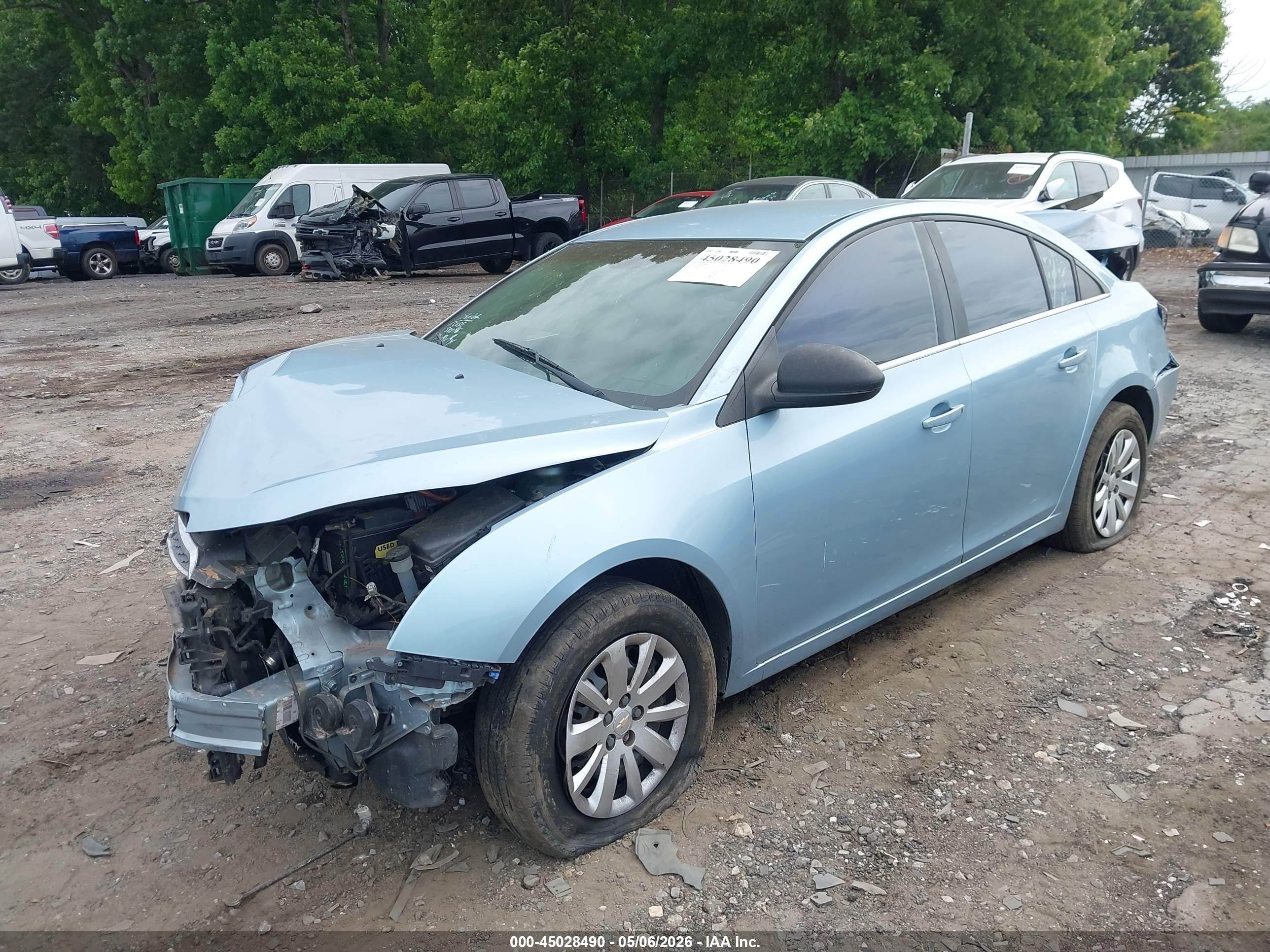 2011 Chevrolet Cruze Ls Light Blue vin: 1G1PC5SH2B7271599