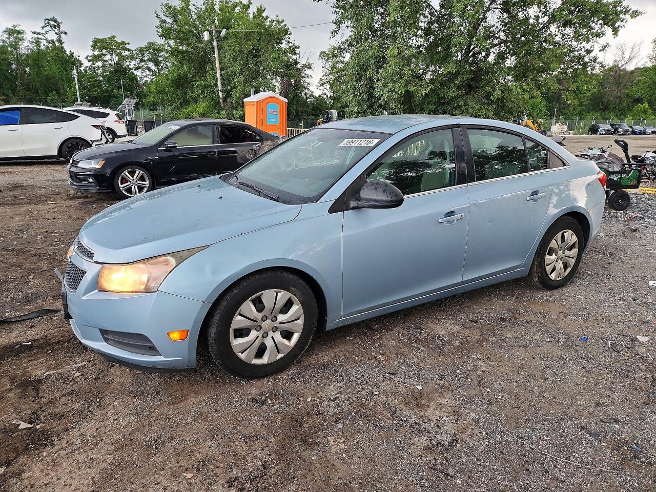 2012 Chevrolet Cruze Ls Blue vin: 1G1PC5SH2C7172928