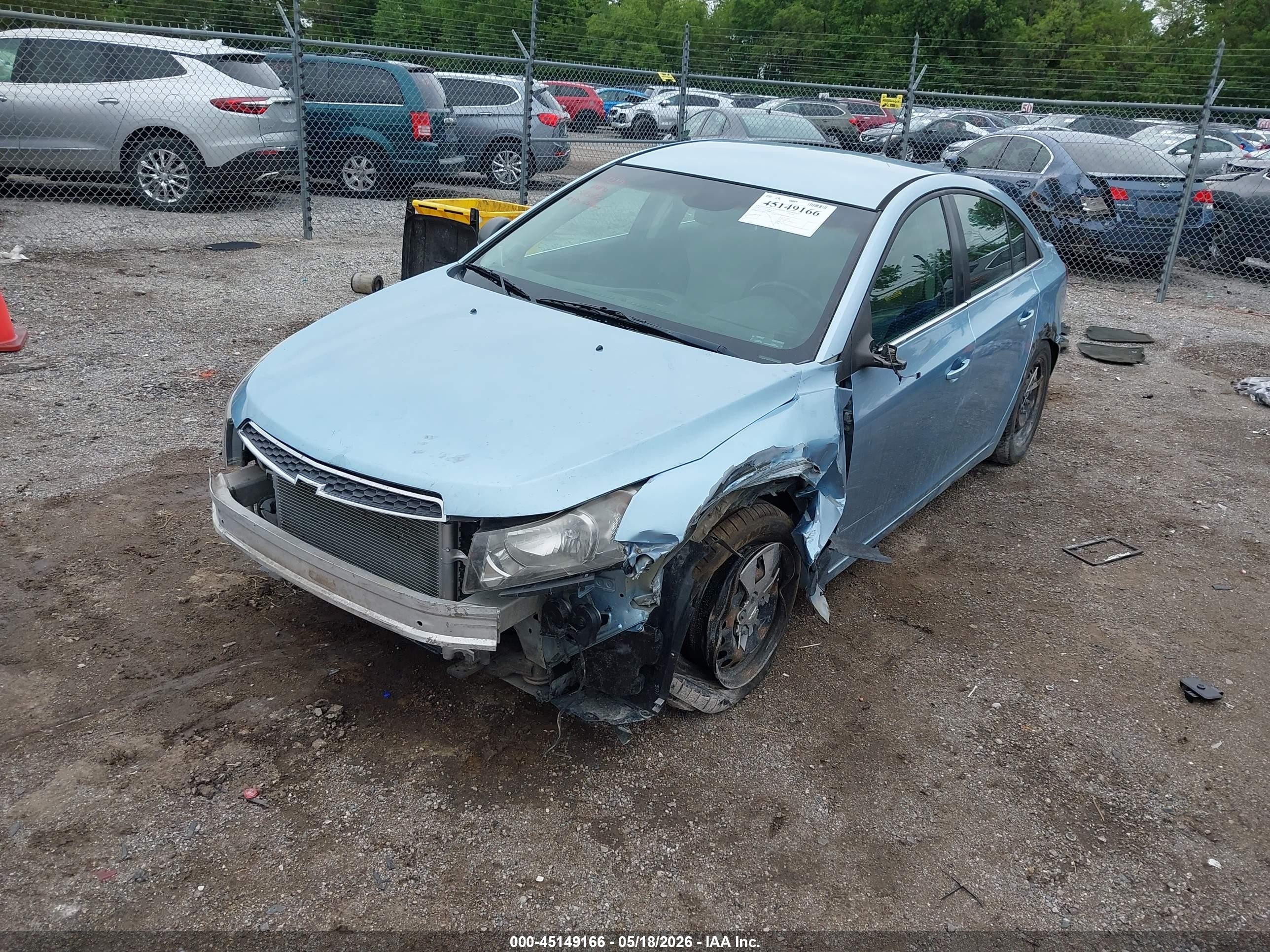 2012 Chevrolet Cruze Ls Light Blue vin: 1G1PC5SH2C7241827