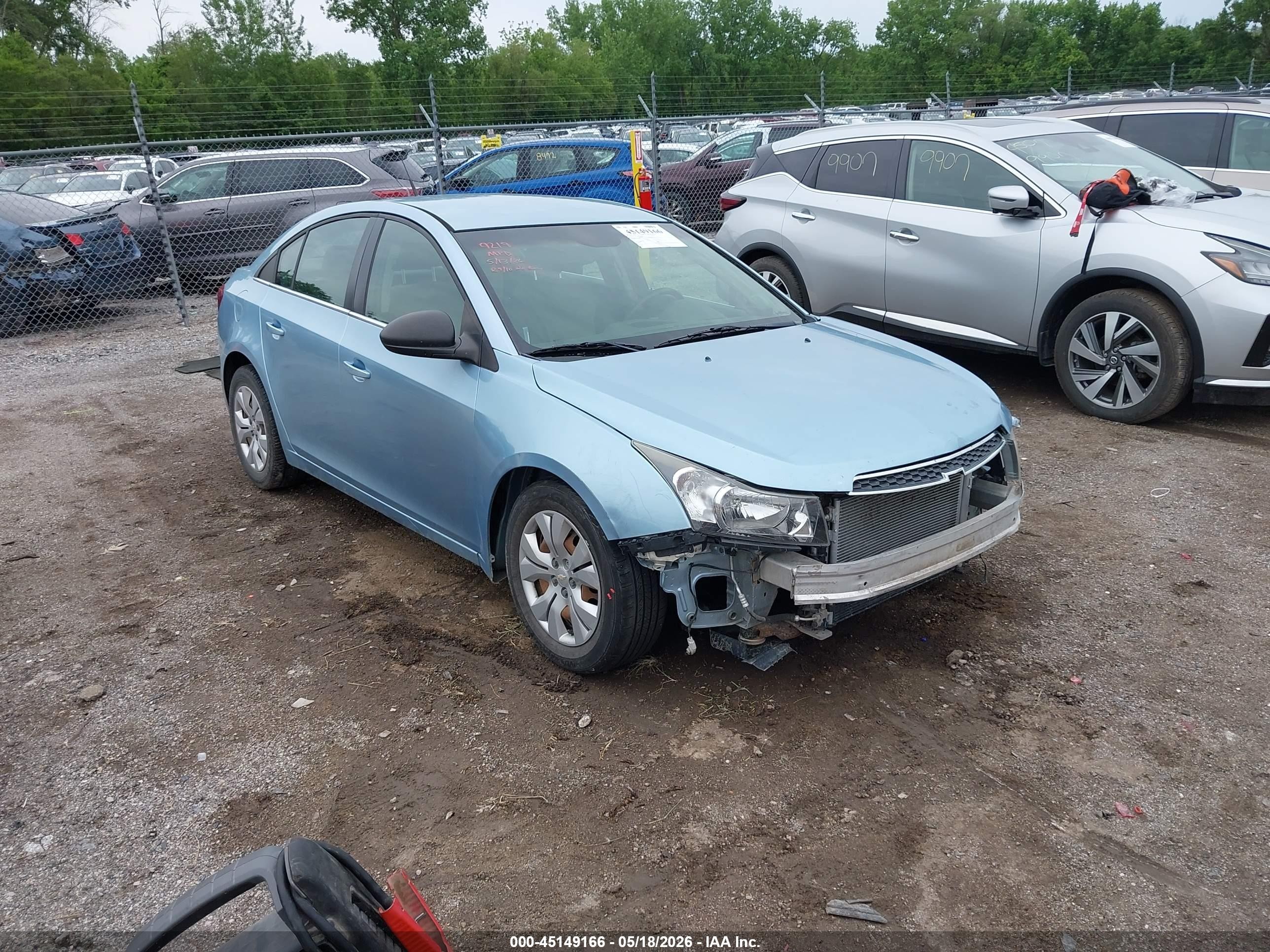 2012 Chevrolet Cruze Ls Light Blue vin: 1G1PC5SH2C7241827