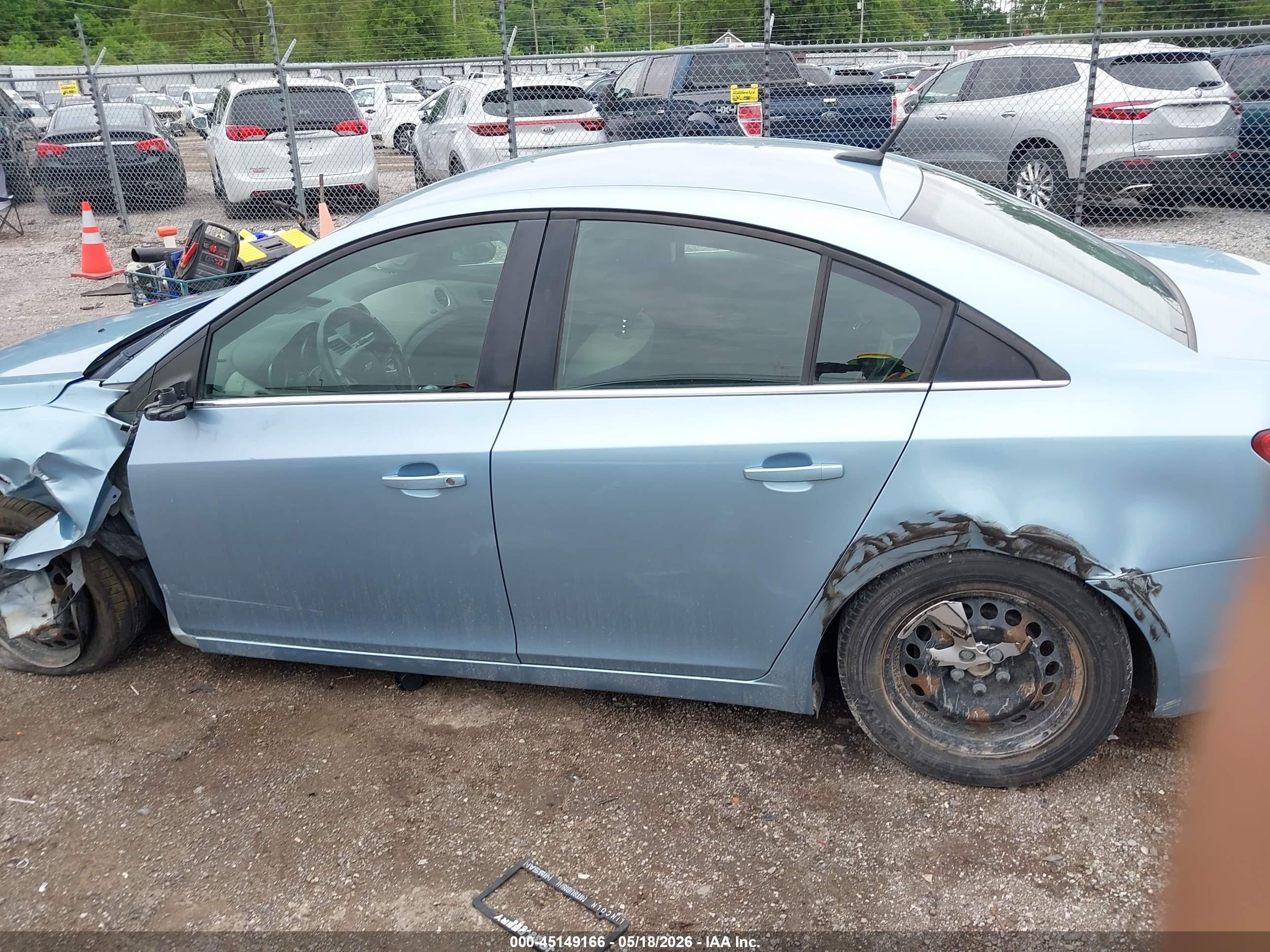 2012 Chevrolet Cruze Ls Light Blue vin: 1G1PC5SH2C7241827