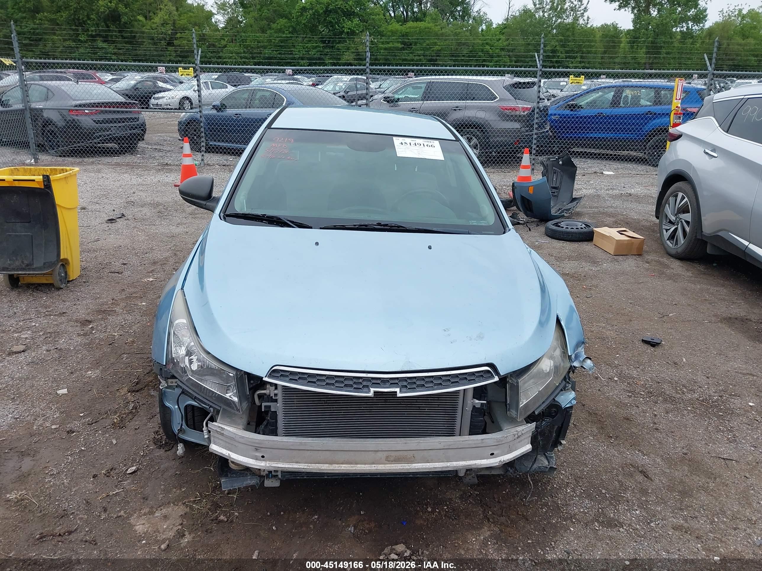 2012 Chevrolet Cruze Ls Light Blue vin: 1G1PC5SH2C7241827