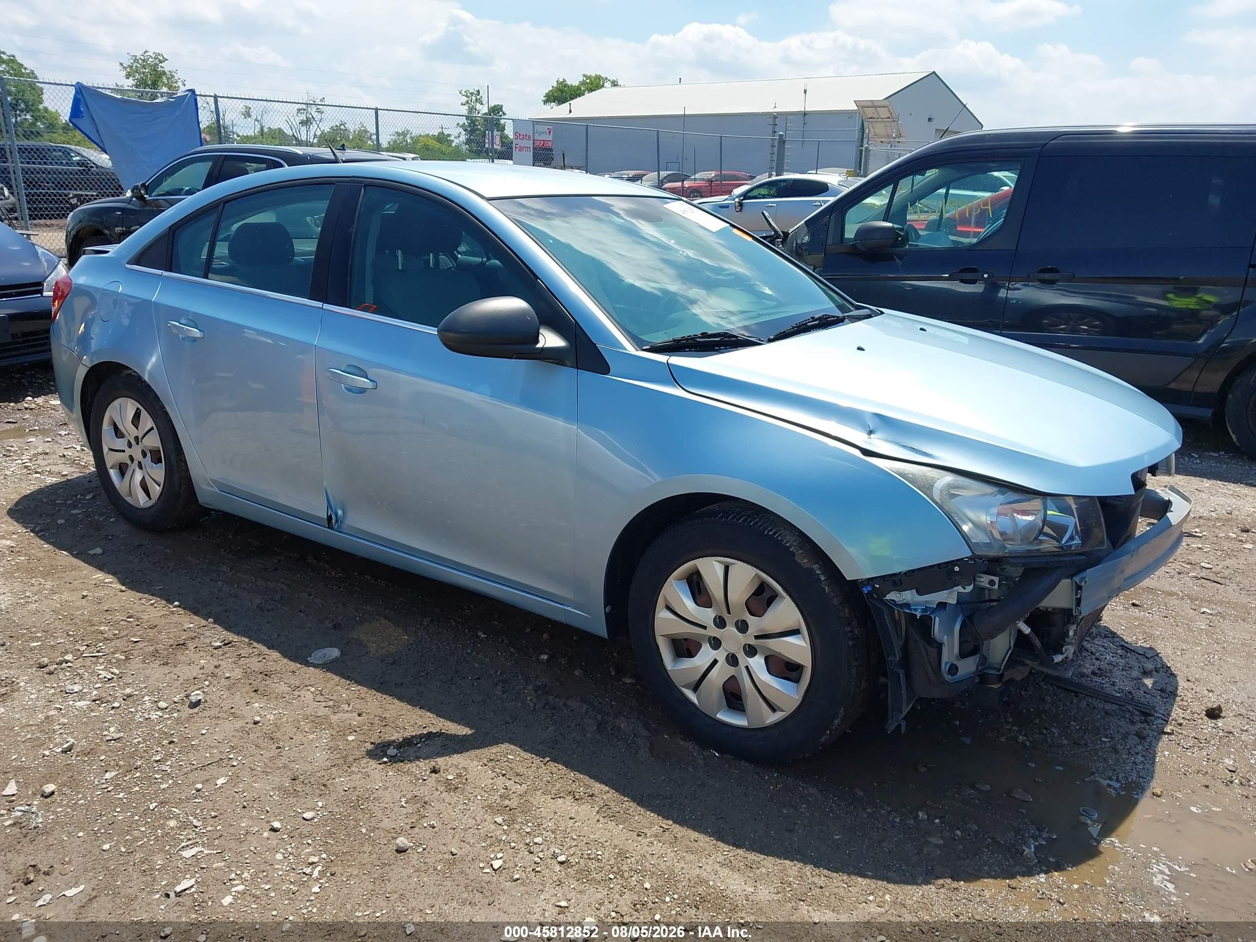 2012 Chevrolet Cruze Ls Light Blue vin: 1G1PC5SH2C7261947