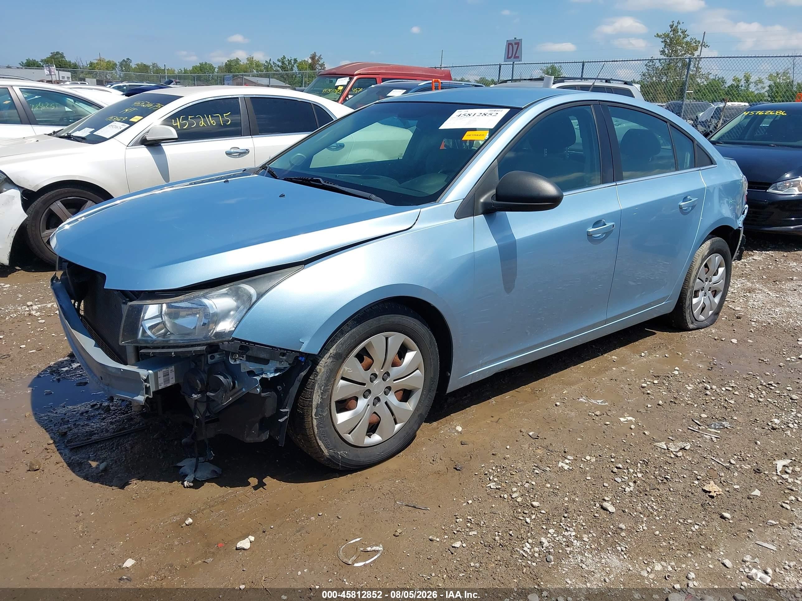 2012 Chevrolet Cruze Ls Light Blue vin: 1G1PC5SH2C7261947