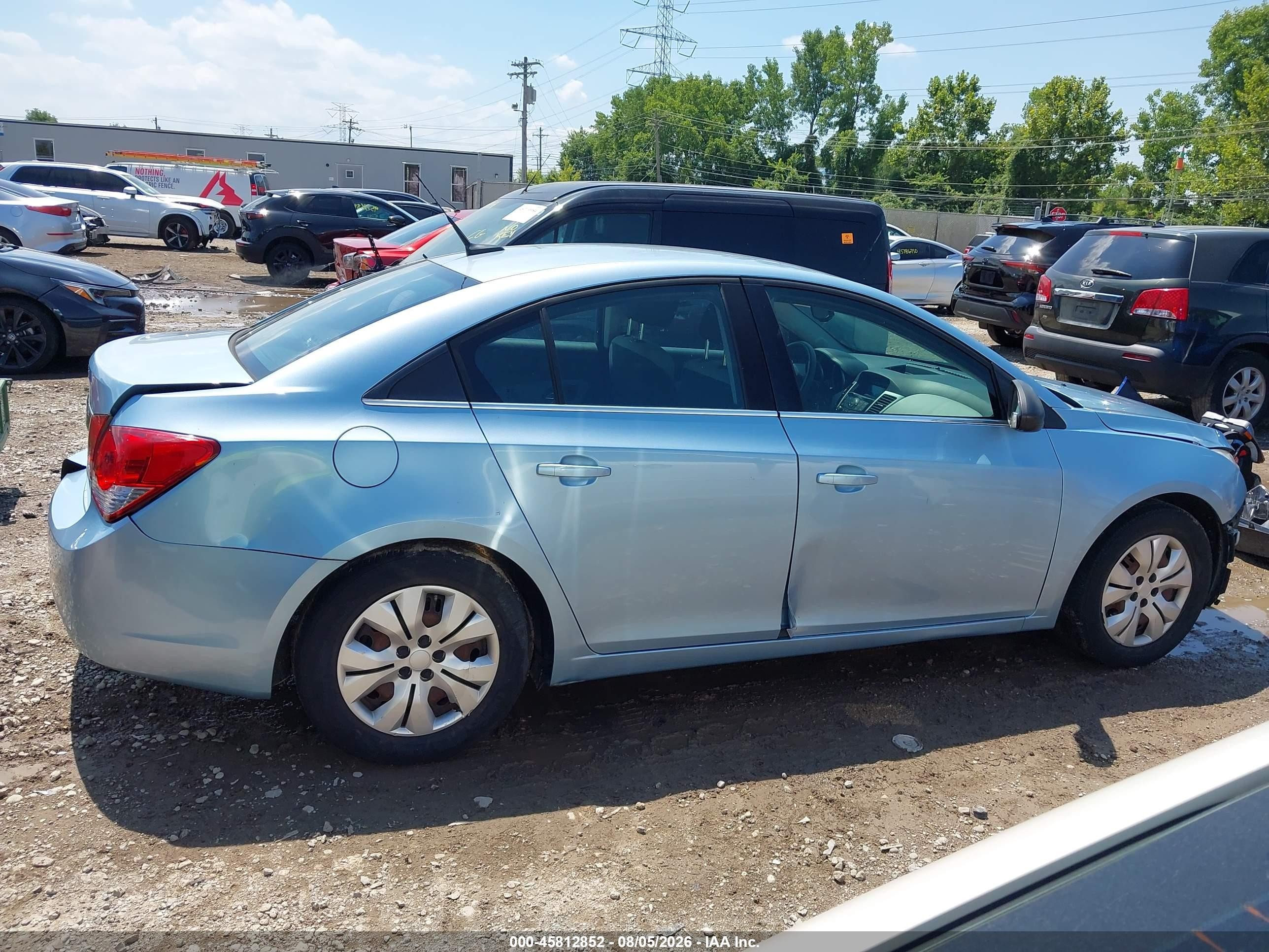 2012 Chevrolet Cruze Ls Light Blue vin: 1G1PC5SH2C7261947