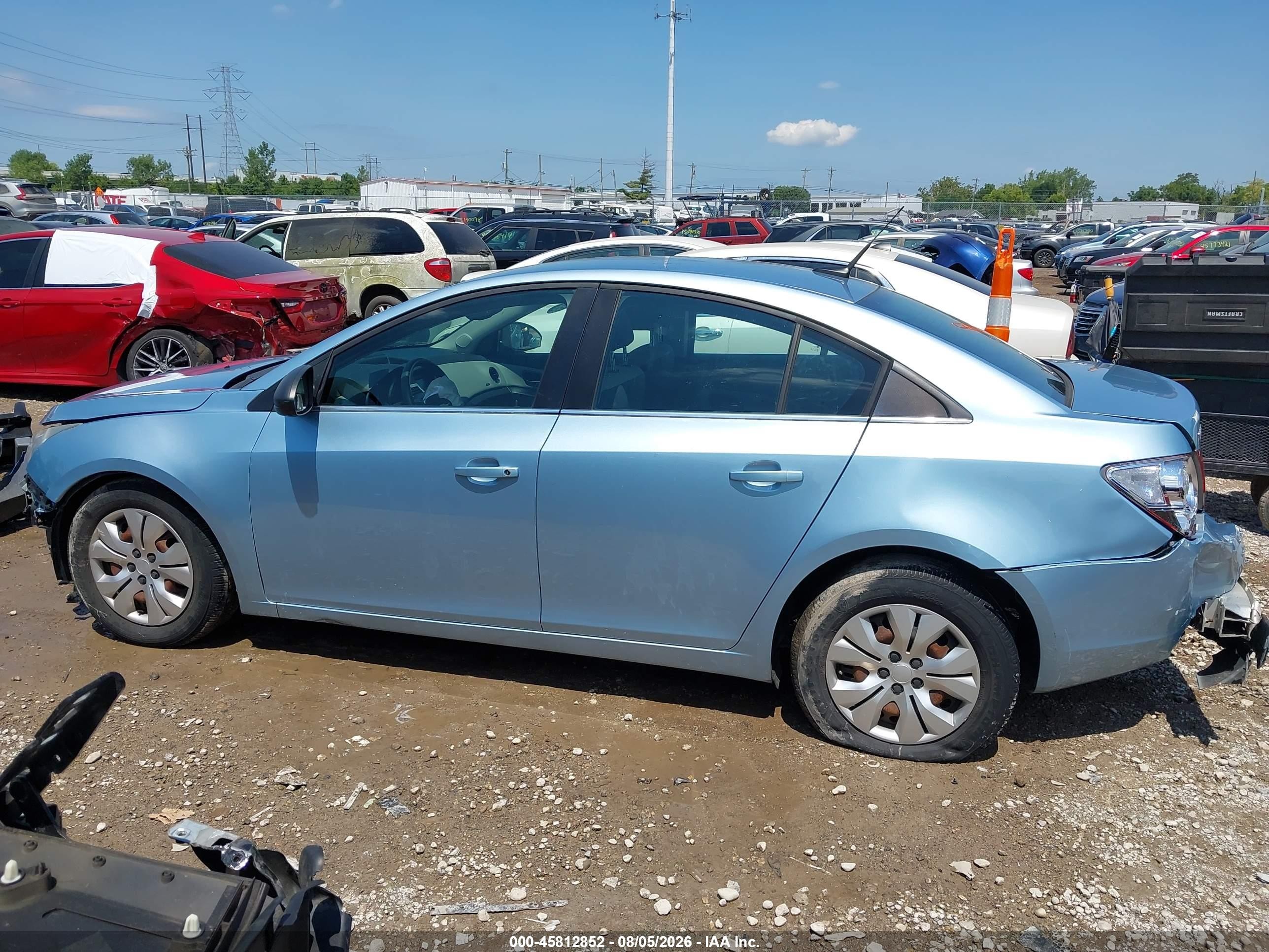 2012 Chevrolet Cruze Ls Light Blue vin: 1G1PC5SH2C7261947
