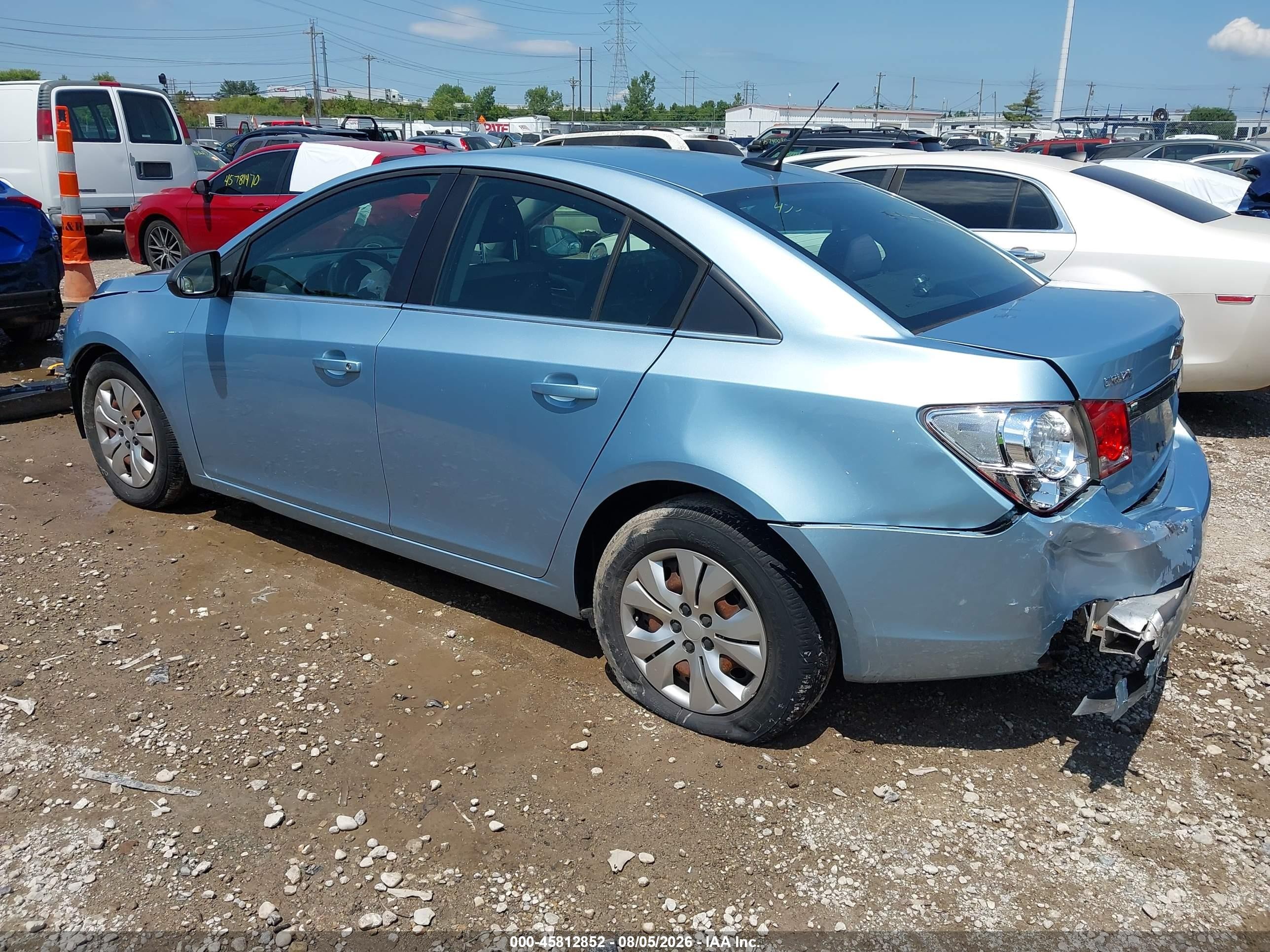 2012 Chevrolet Cruze Ls Light Blue vin: 1G1PC5SH2C7261947