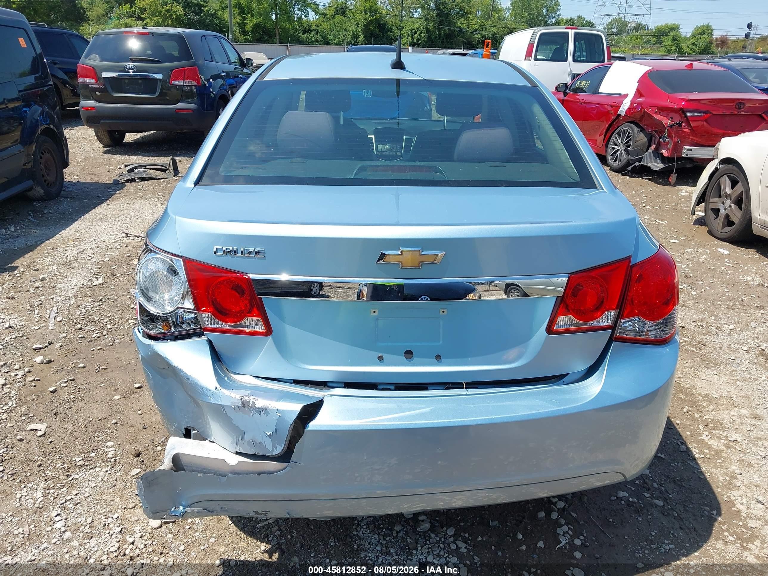 2012 Chevrolet Cruze Ls Light Blue vin: 1G1PC5SH2C7261947