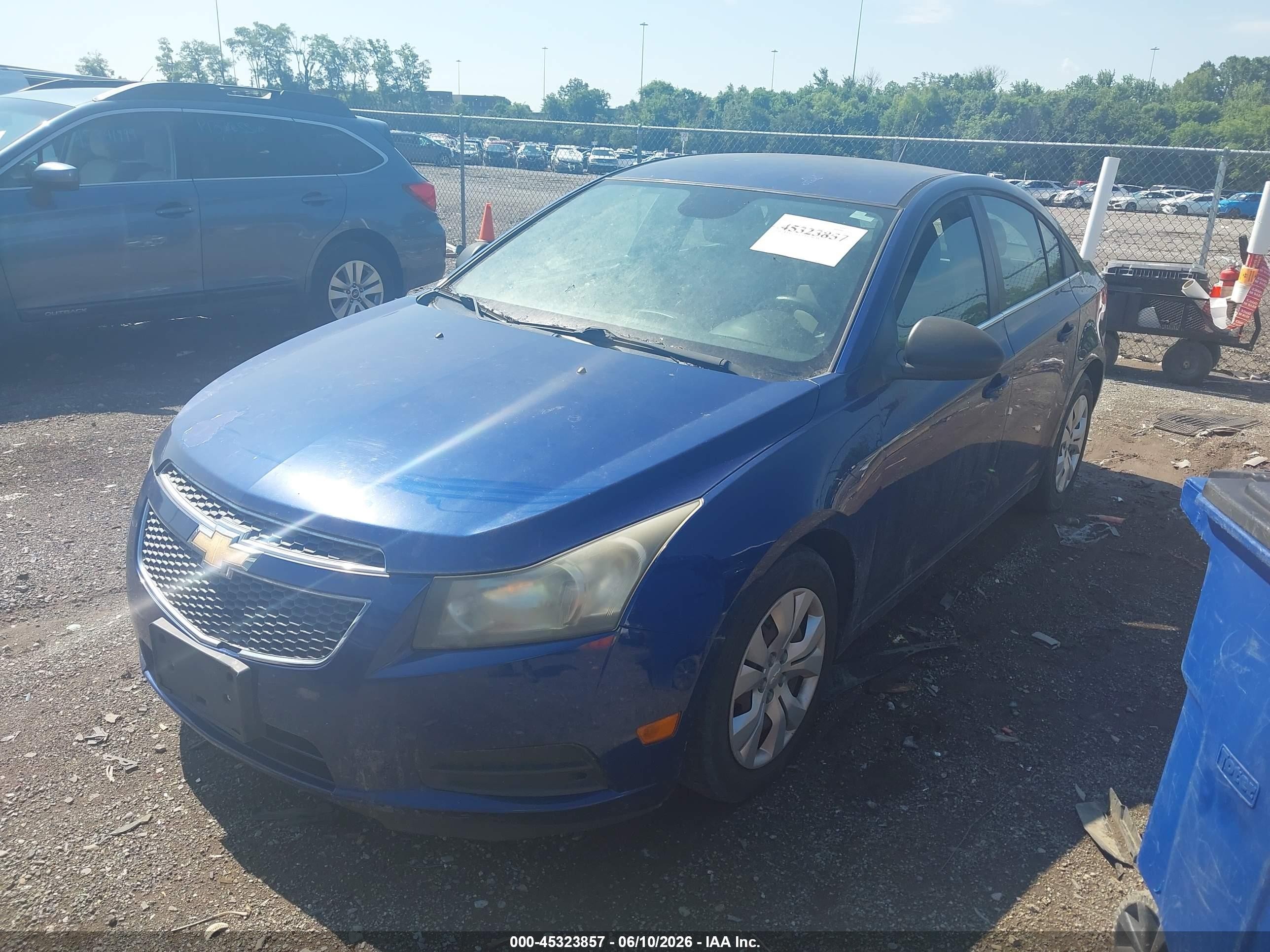 2012 Chevrolet Cruze Ls Синий vin: 1G1PC5SH2C7310483