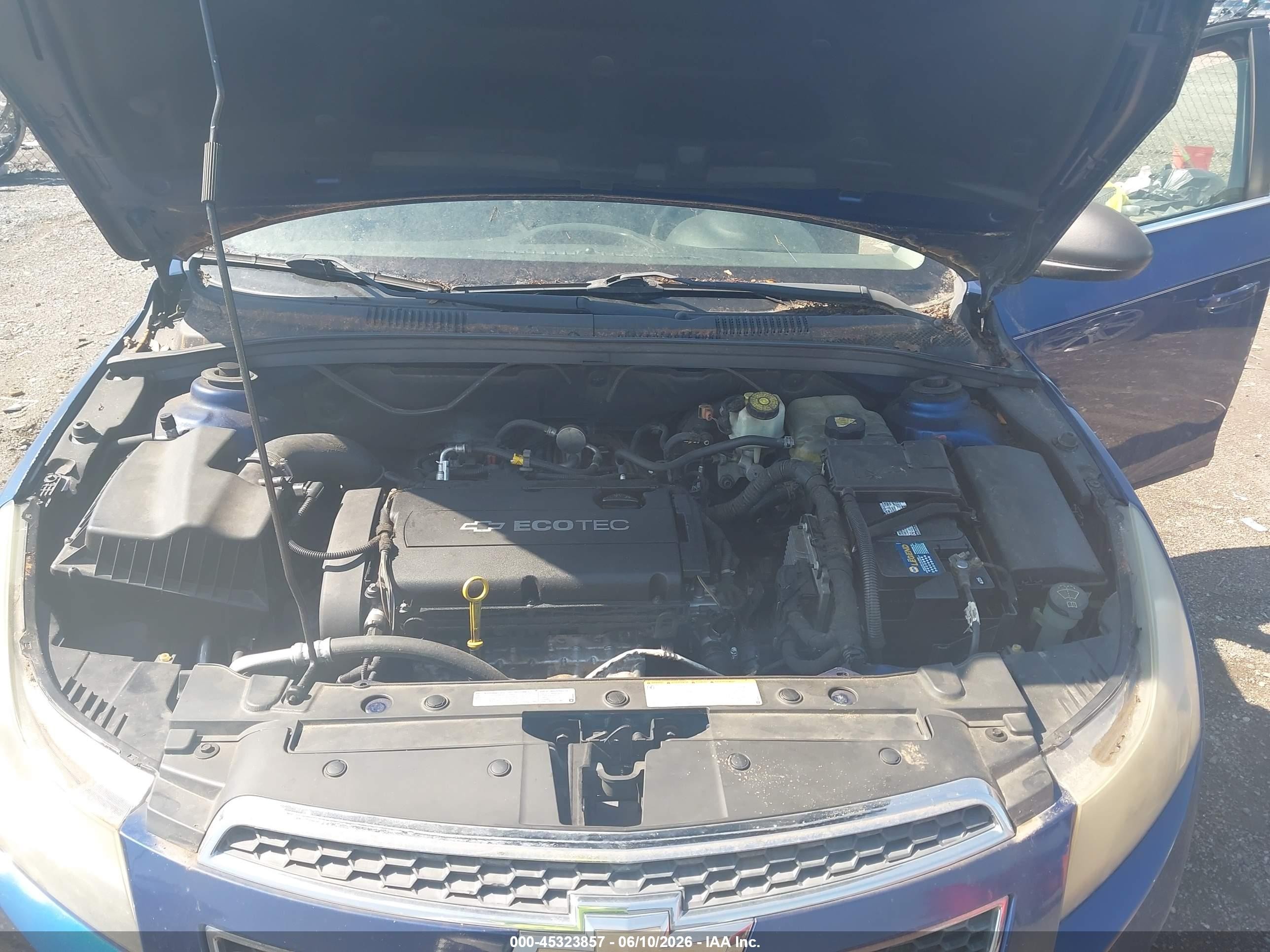 2012 Chevrolet Cruze Ls Синий vin: 1G1PC5SH2C7310483