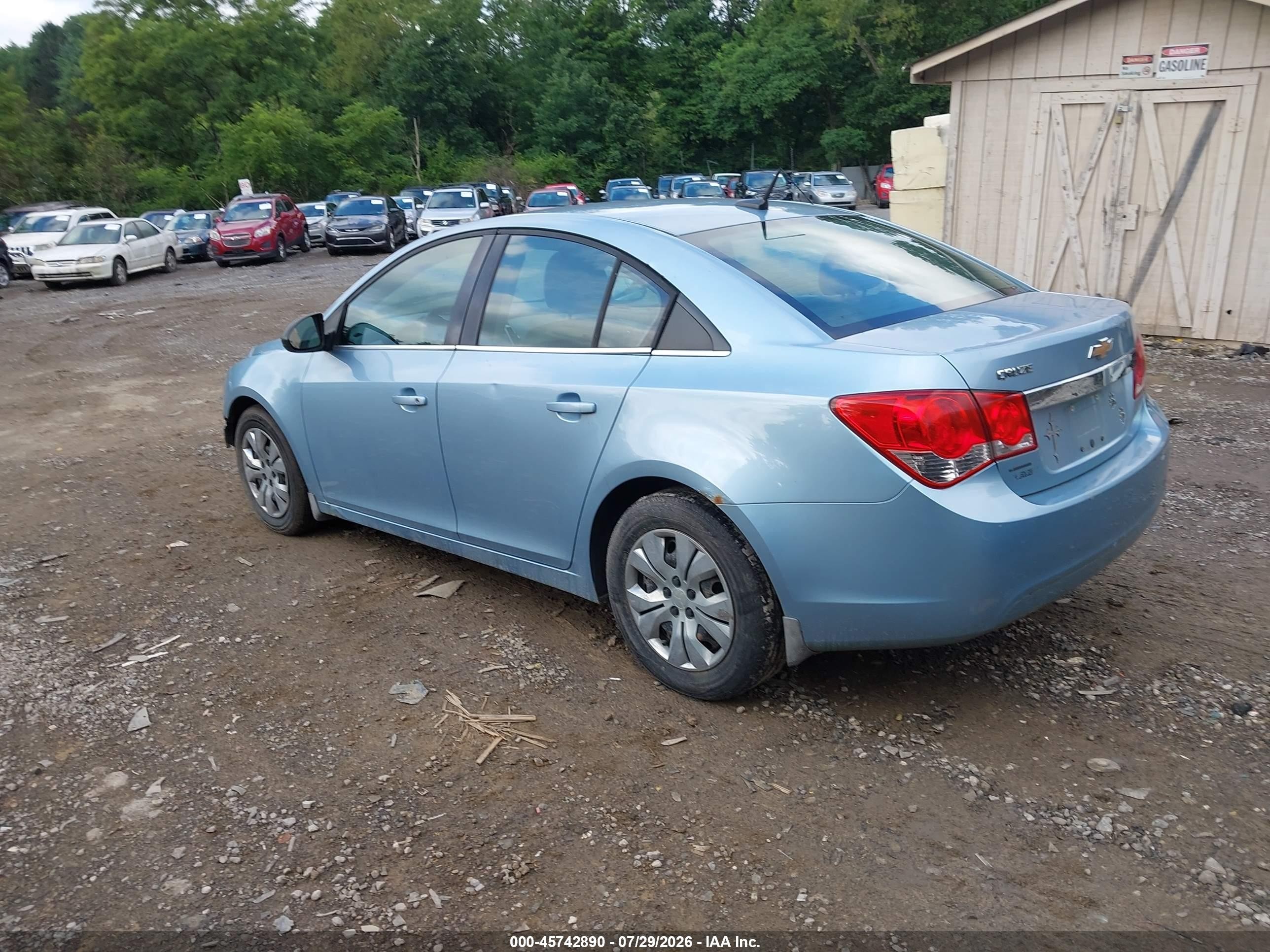 2012 Chevrolet Cruze Ls Синий vin: 1G1PC5SH2C7314792
