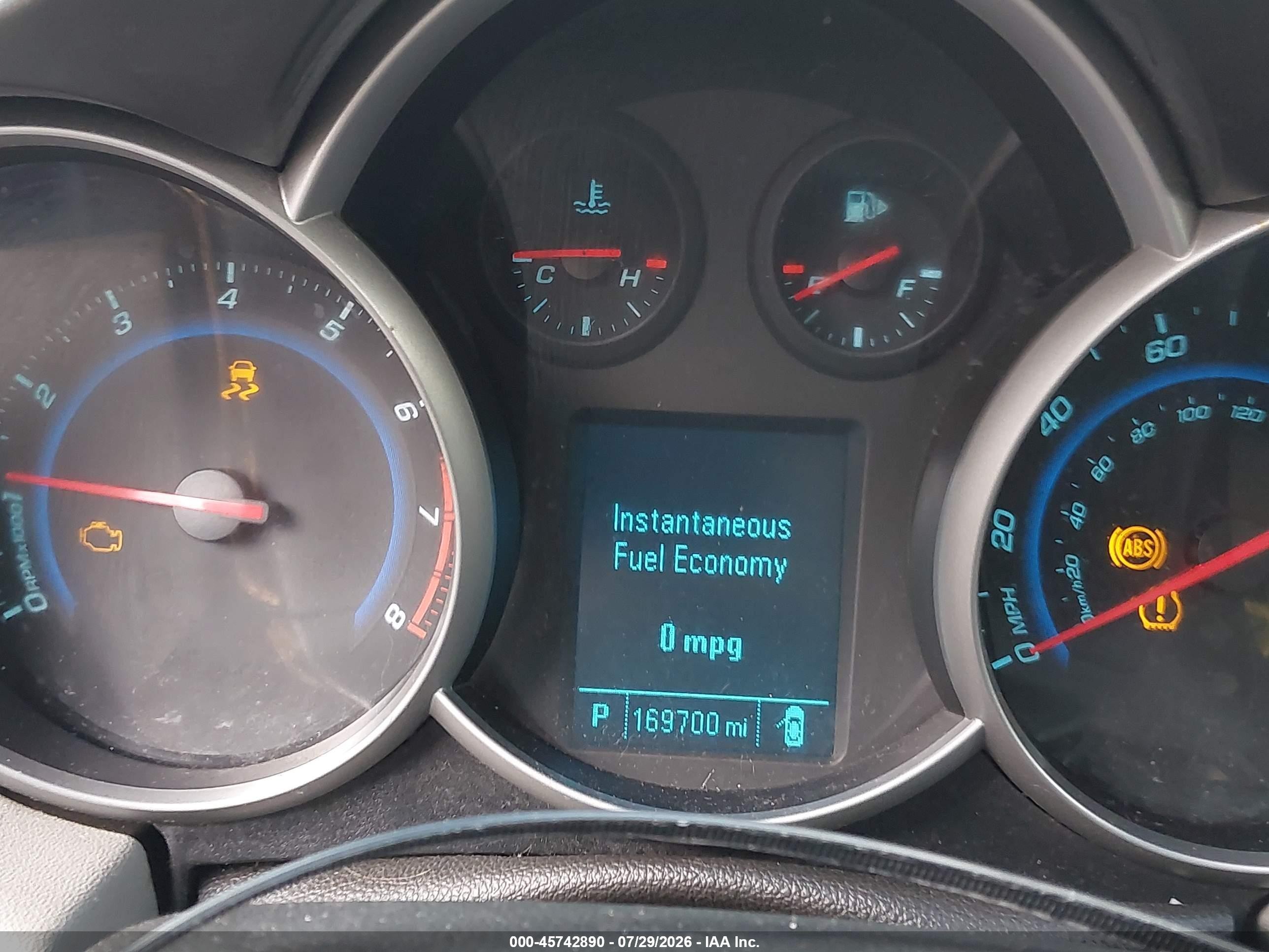 2012 Chevrolet Cruze Ls Синий vin: 1G1PC5SH2C7314792
