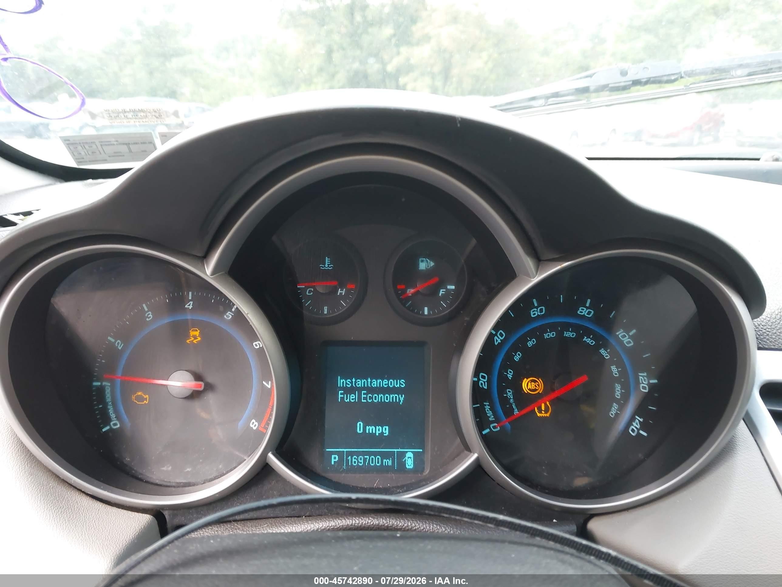 2012 Chevrolet Cruze Ls Синий vin: 1G1PC5SH2C7314792