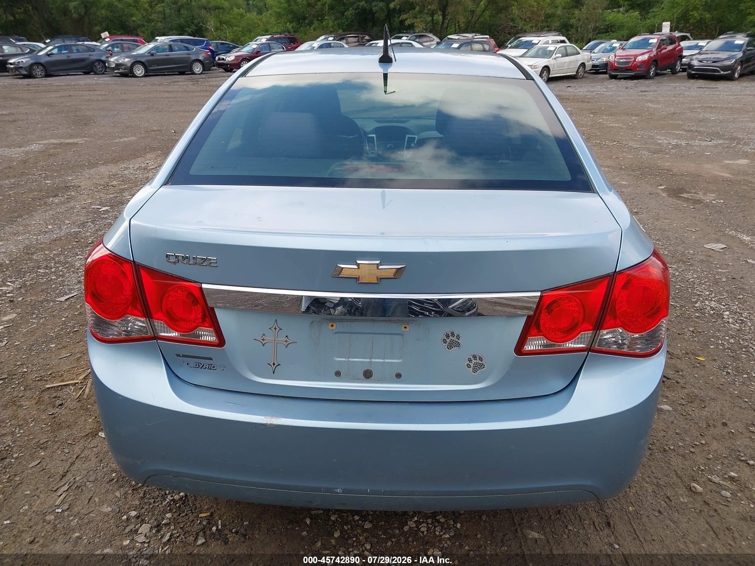 2012 Chevrolet Cruze Ls Синий vin: 1G1PC5SH2C7314792