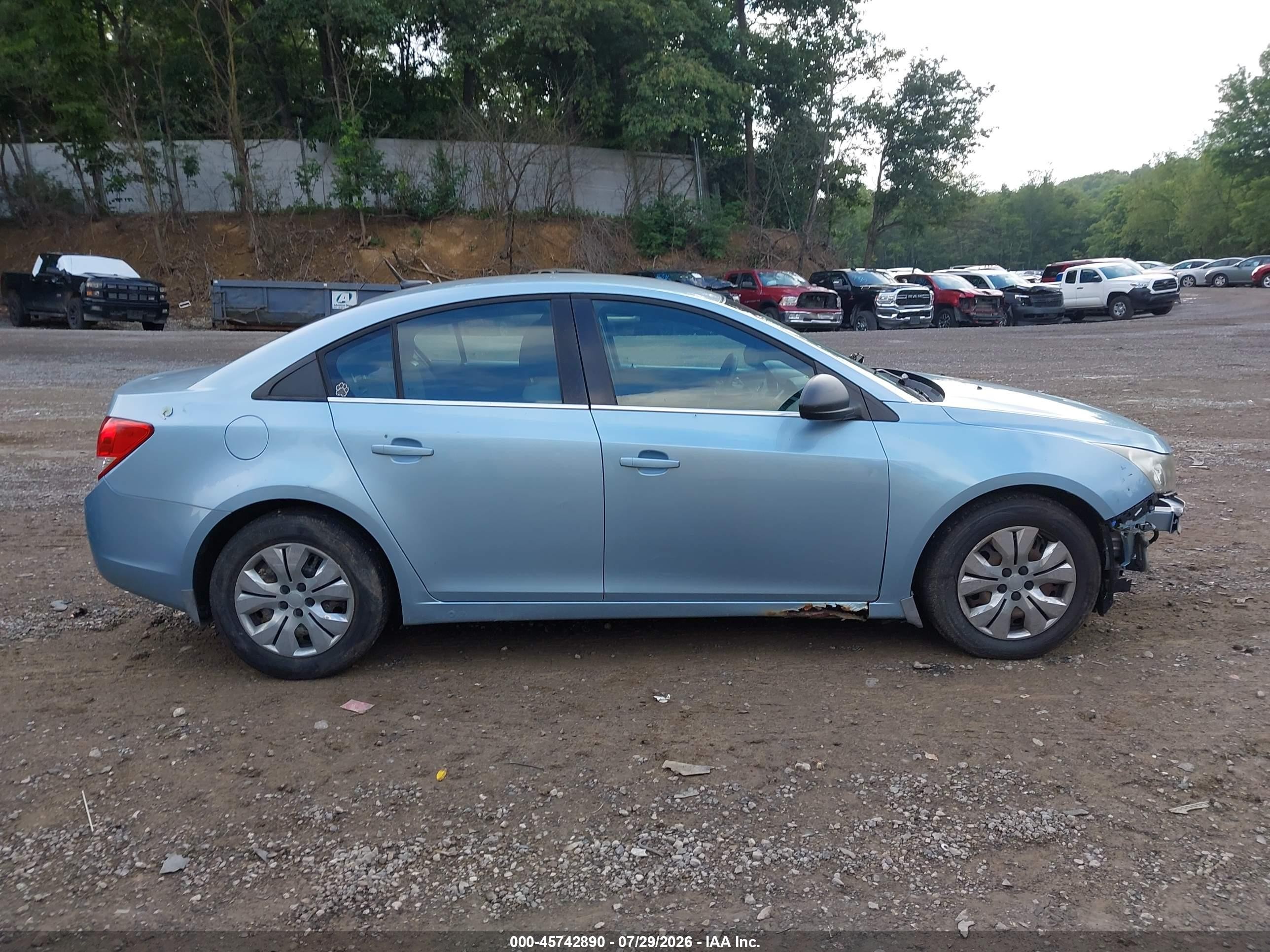 2012 Chevrolet Cruze Ls Синий vin: 1G1PC5SH2C7314792
