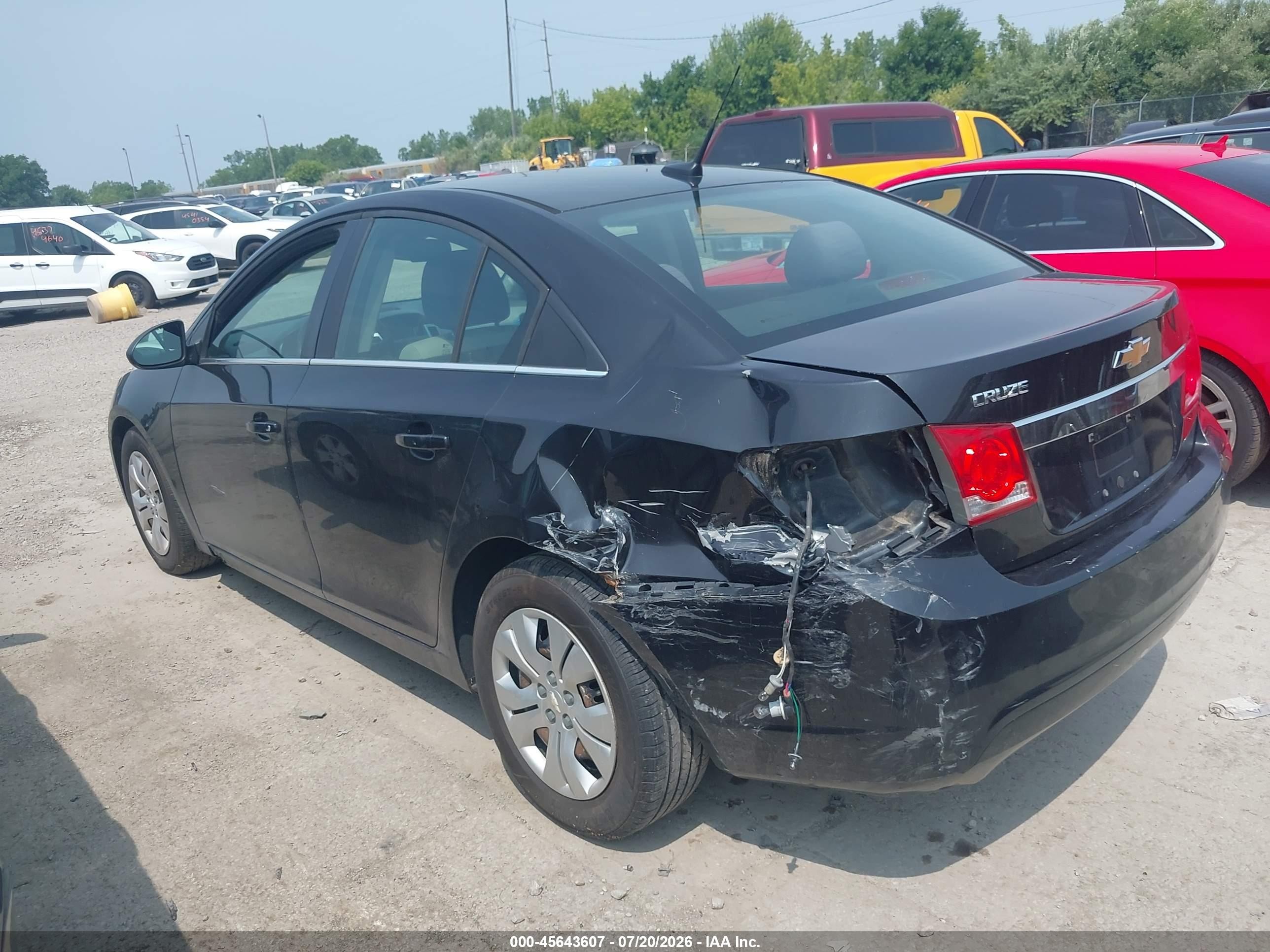2012 Chevrolet Cruze Ls Black vin: 1G1PC5SH2C7374703