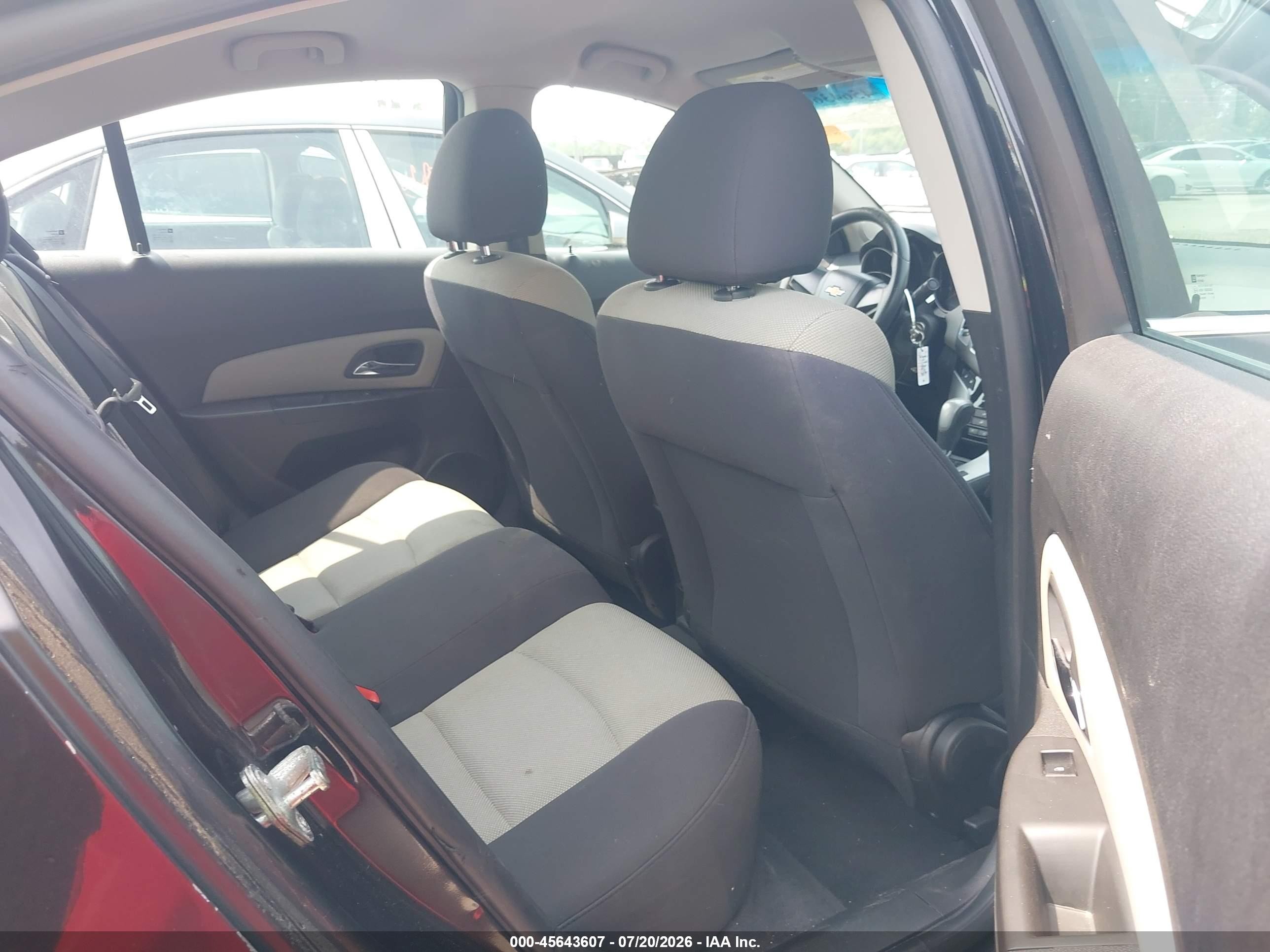 2012 Chevrolet Cruze Ls Black vin: 1G1PC5SH2C7374703