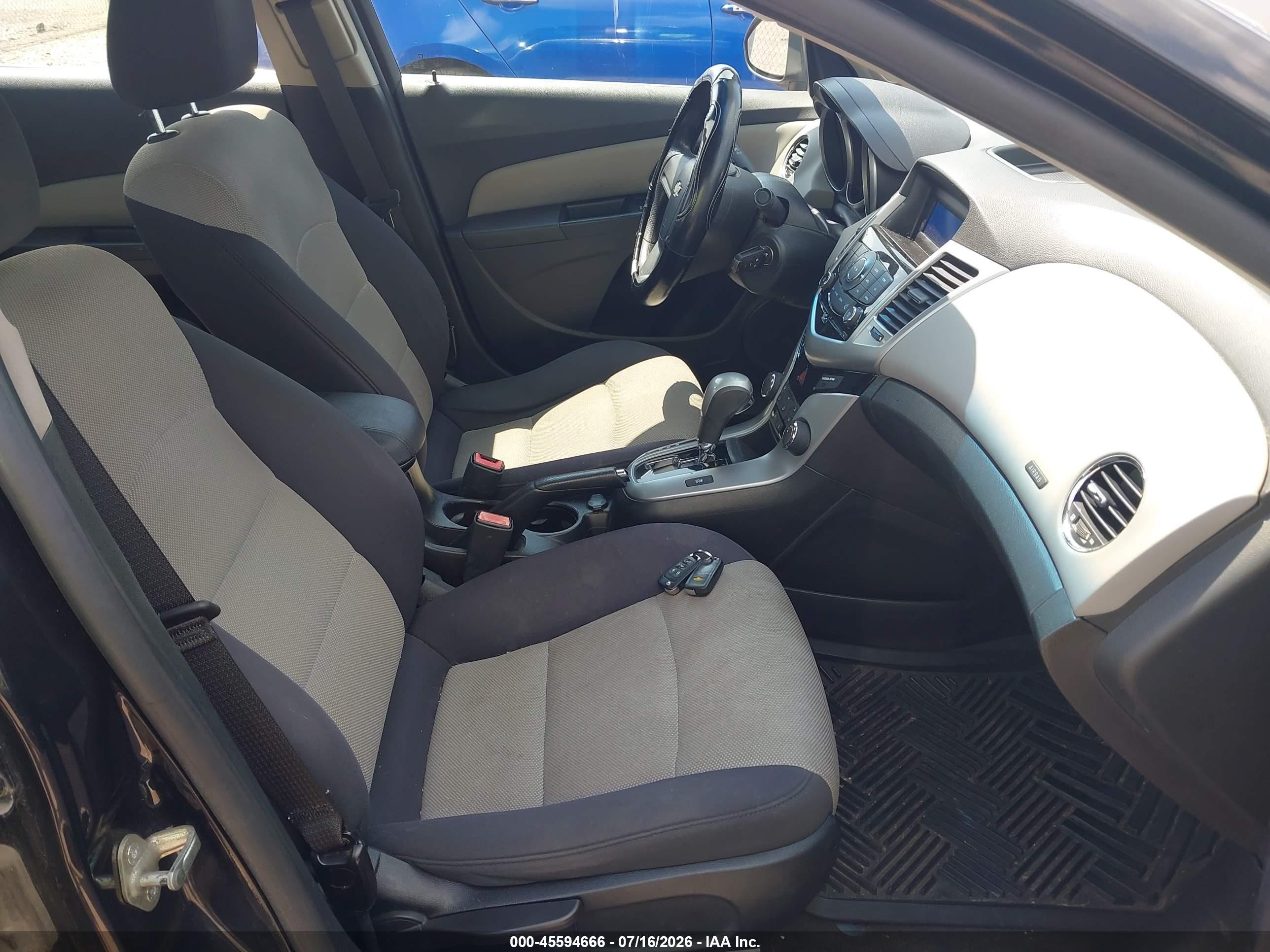 2012 Chevrolet Cruze Ls Black vin: 1G1PC5SH2C7377648