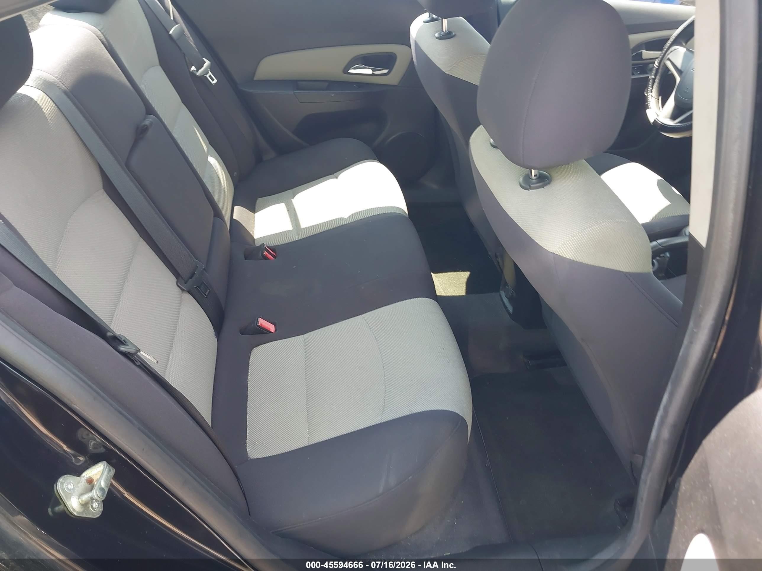 2012 Chevrolet Cruze Ls Black vin: 1G1PC5SH2C7377648