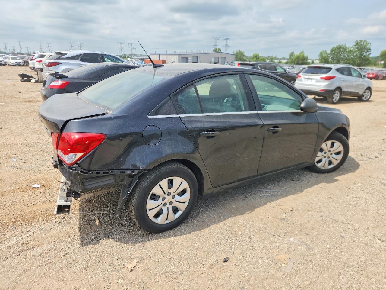 2012 Chevrolet Cruze Ls Black vin: 1G1PC5SH2C7393736