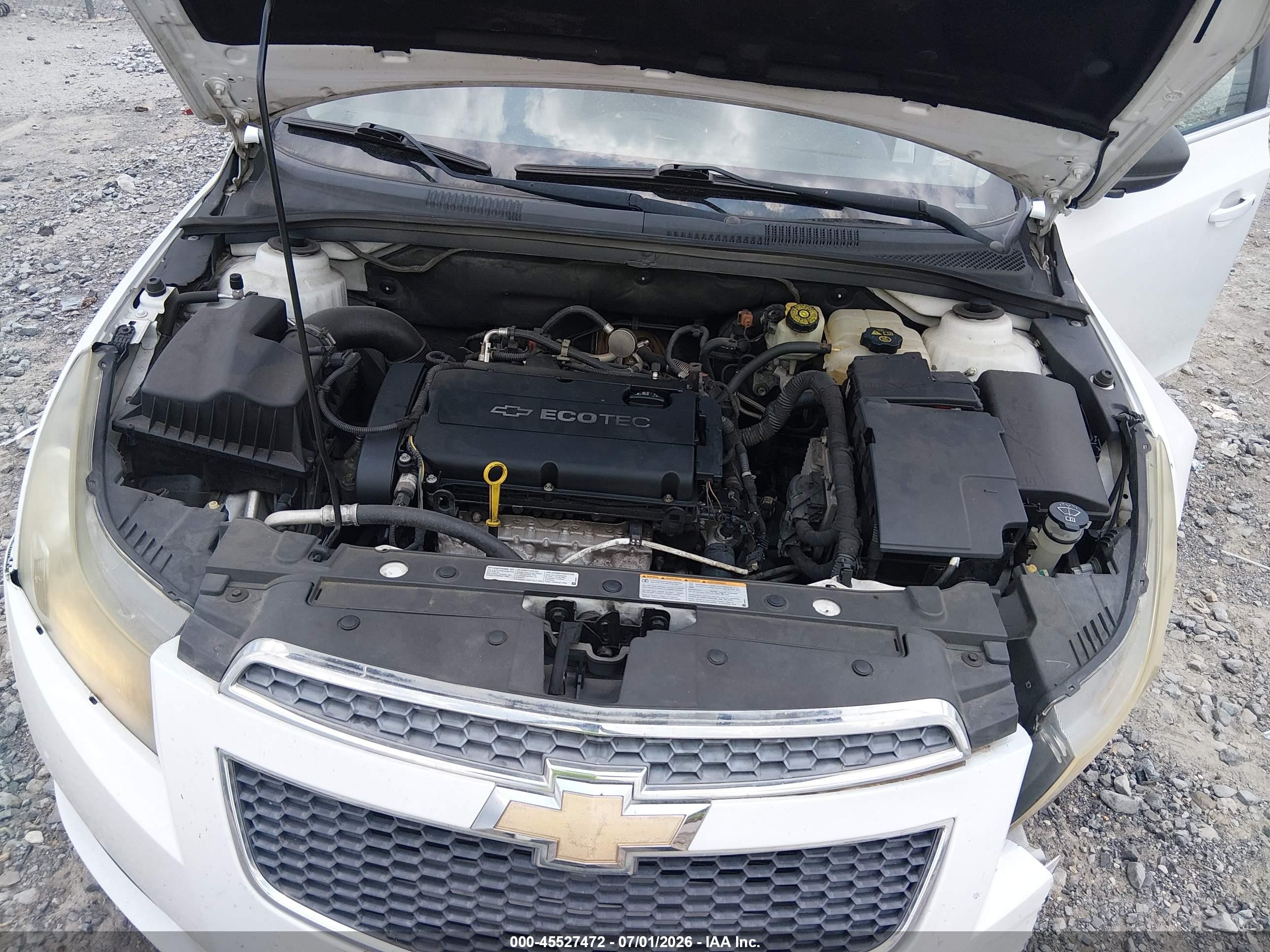 2011 Chevrolet Cruze Ls White vin: 1G1PC5SH3B7184374