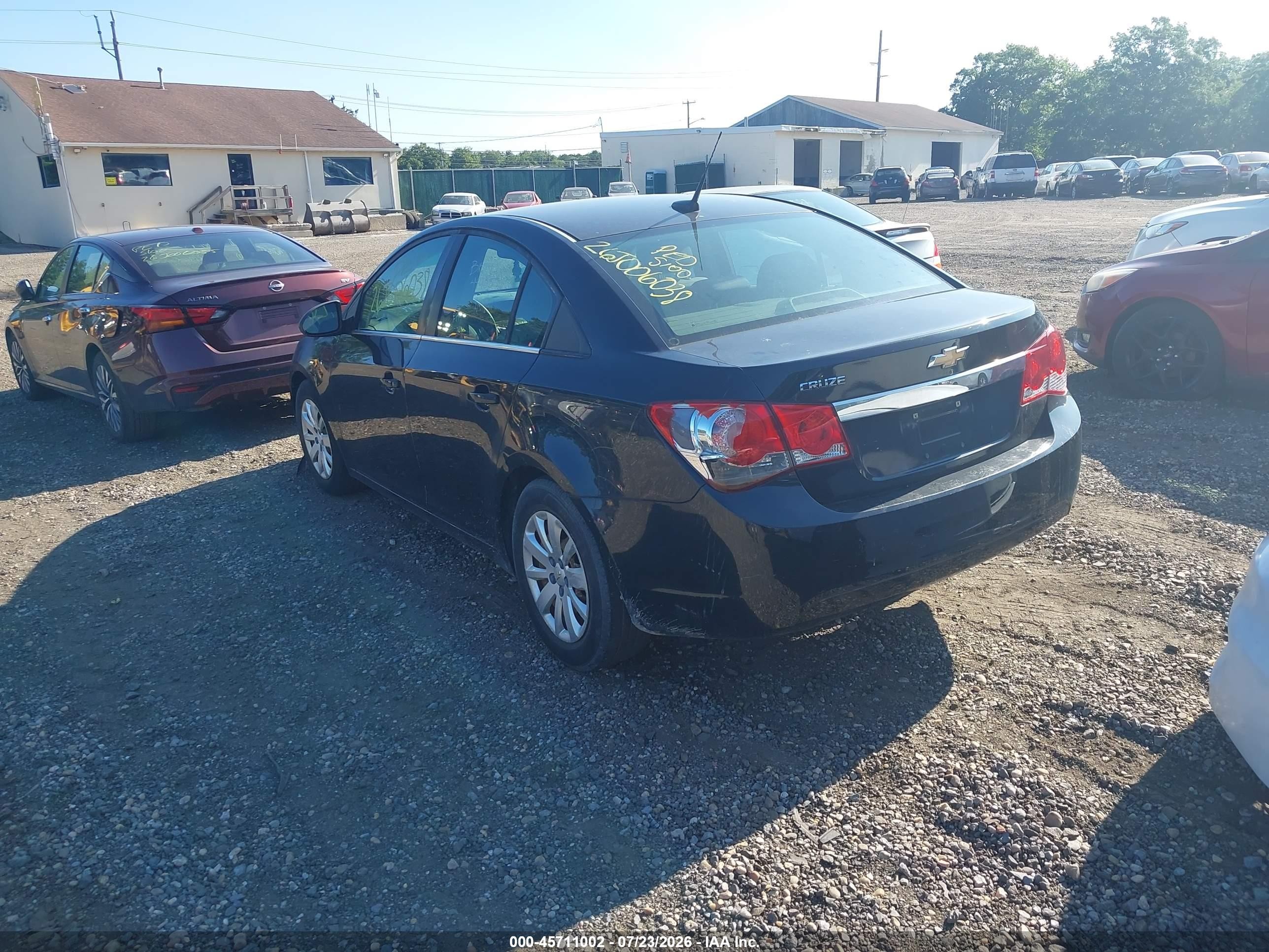 2011 Chevrolet Cruze Ls Black vin: 1G1PC5SH3B7219480