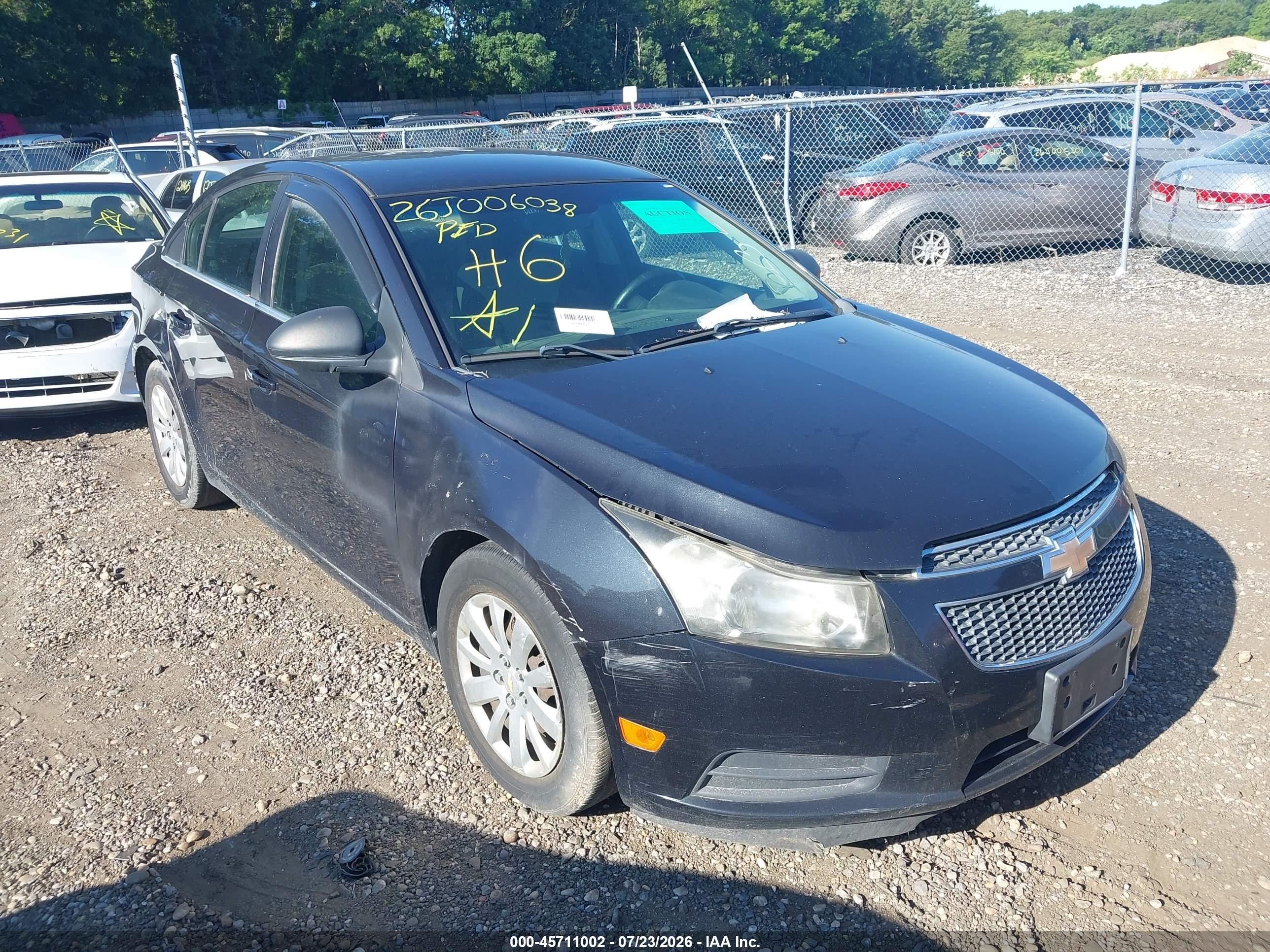 2011 Chevrolet Cruze Ls Black vin: 1G1PC5SH3B7219480