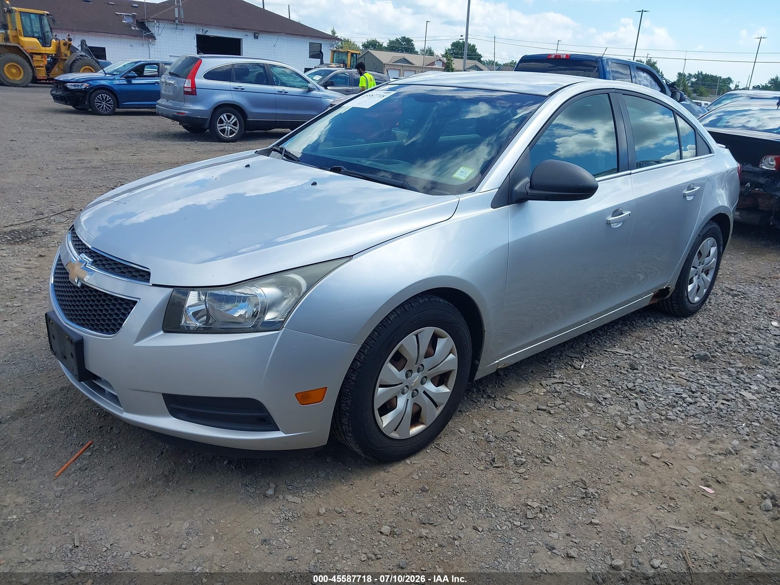 2012 Chevrolet Cruze Ls Silver vin: 1G1PC5SH3C7125391