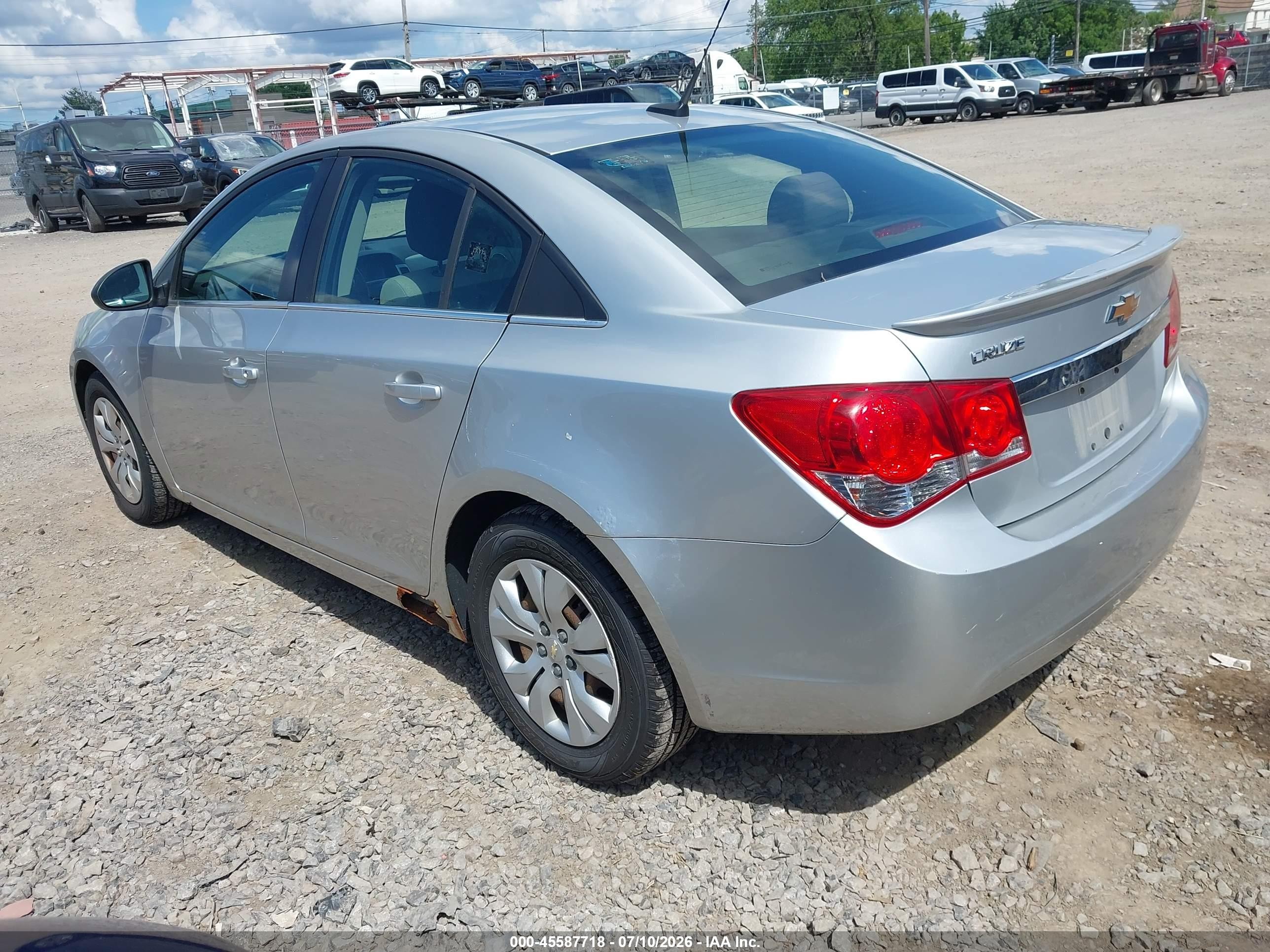 2012 Chevrolet Cruze Ls Silver vin: 1G1PC5SH3C7125391