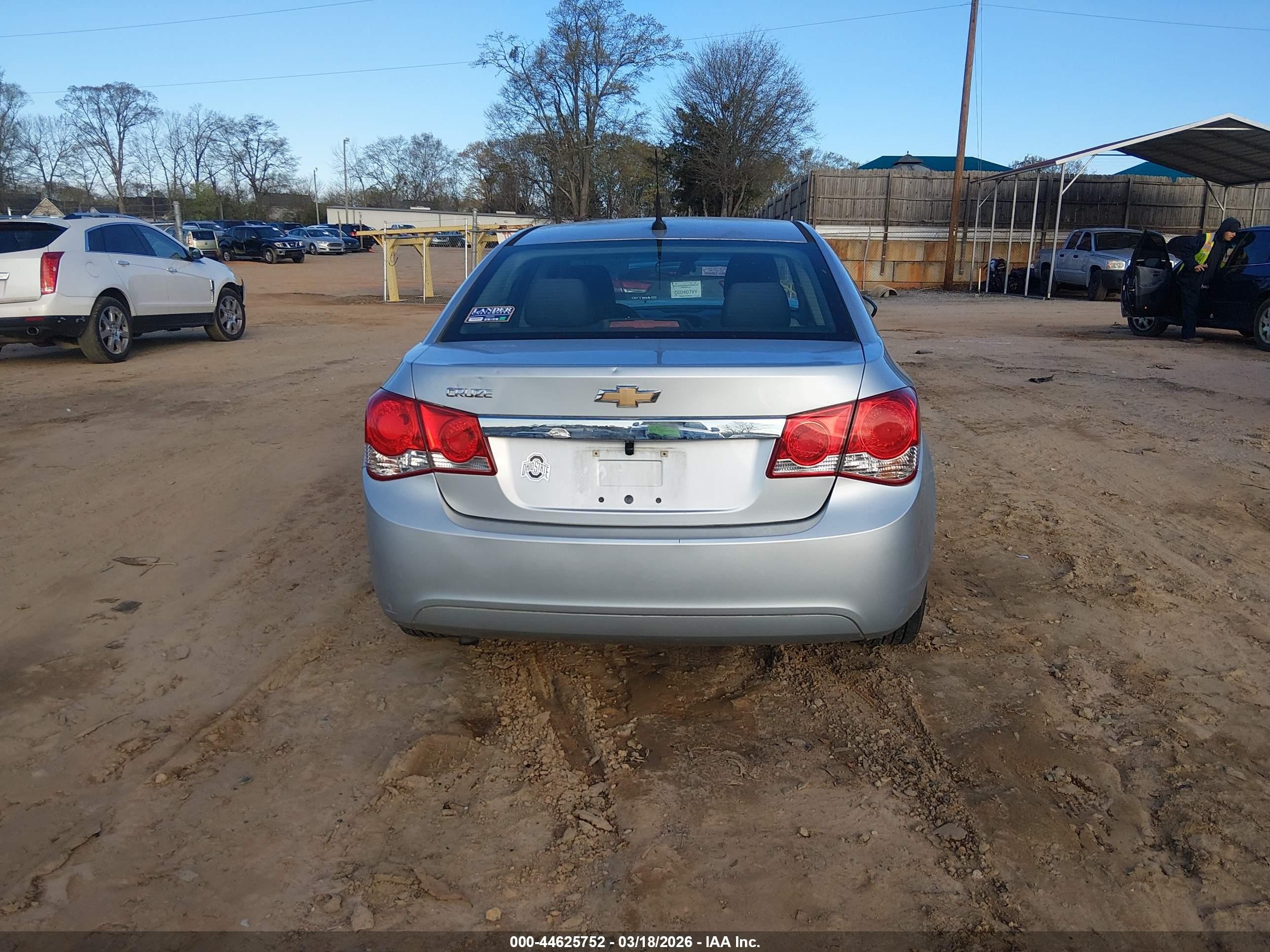 2012 Chevrolet Cruze Ls Silver vin: 1G1PC5SH3C7224180
