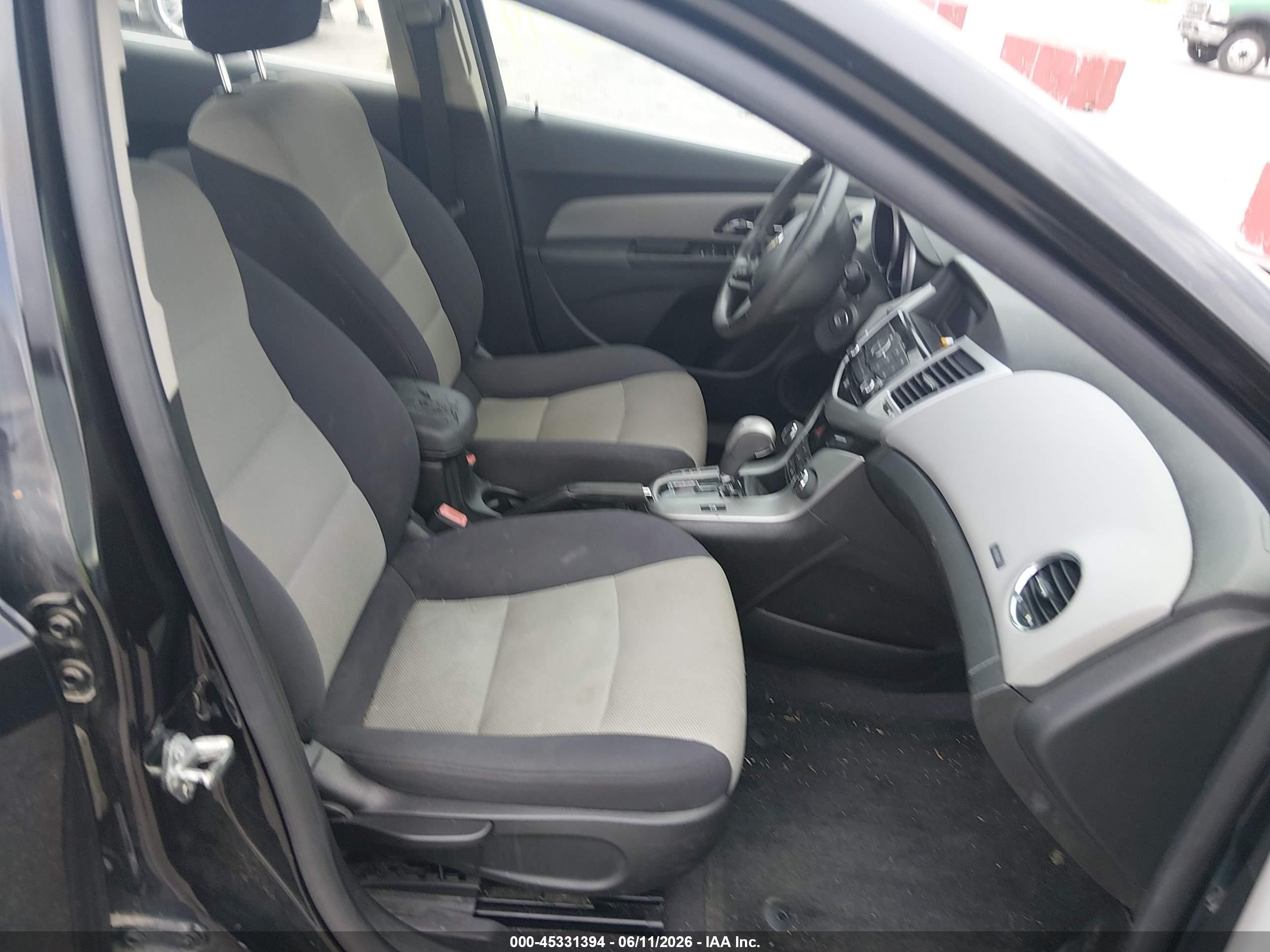 2012 Chevrolet Cruze Ls Black vin: 1G1PC5SH3C7278336