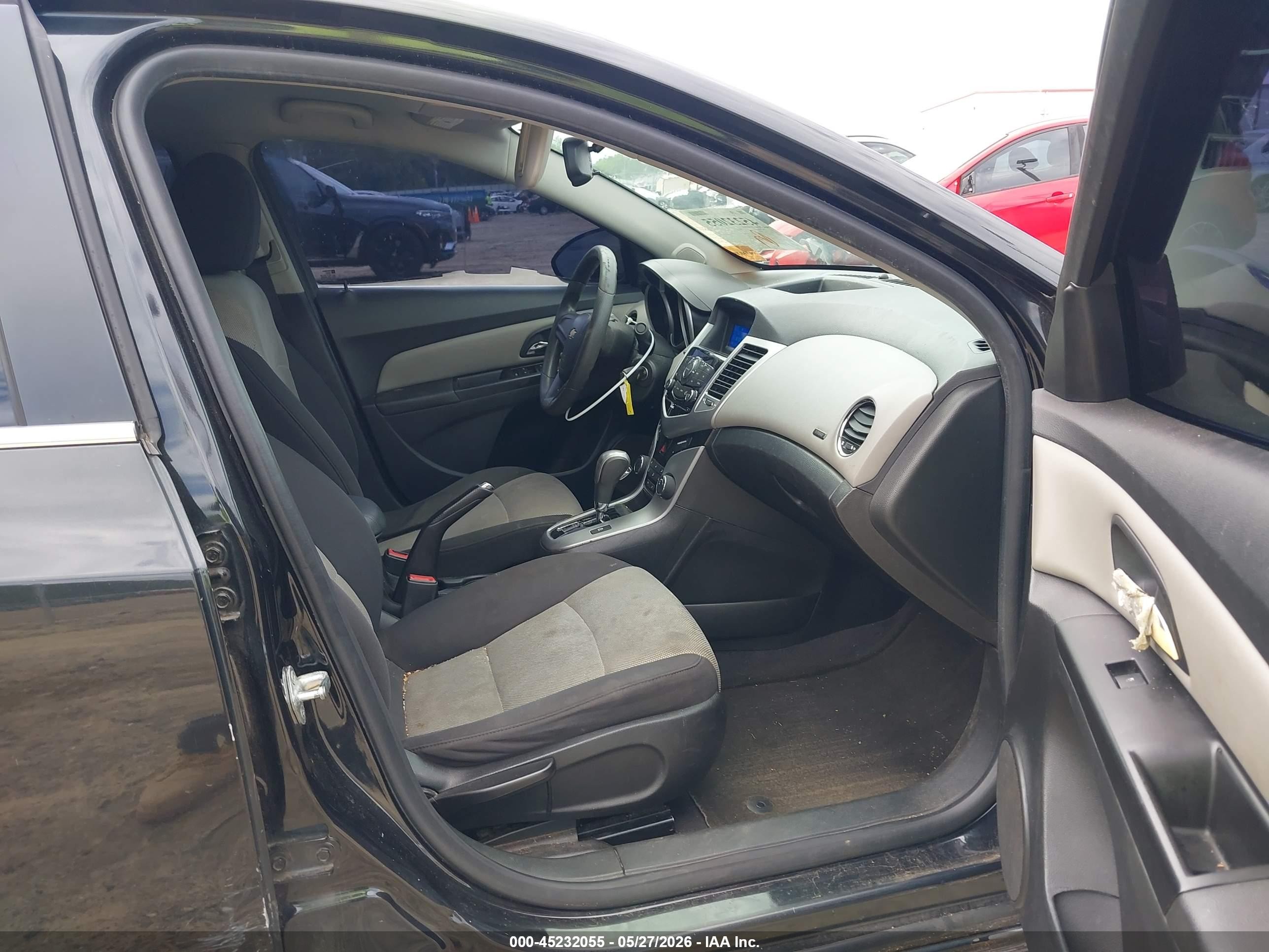 2012 Chevrolet Cruze Ls Black vin: 1G1PC5SH3C7338048