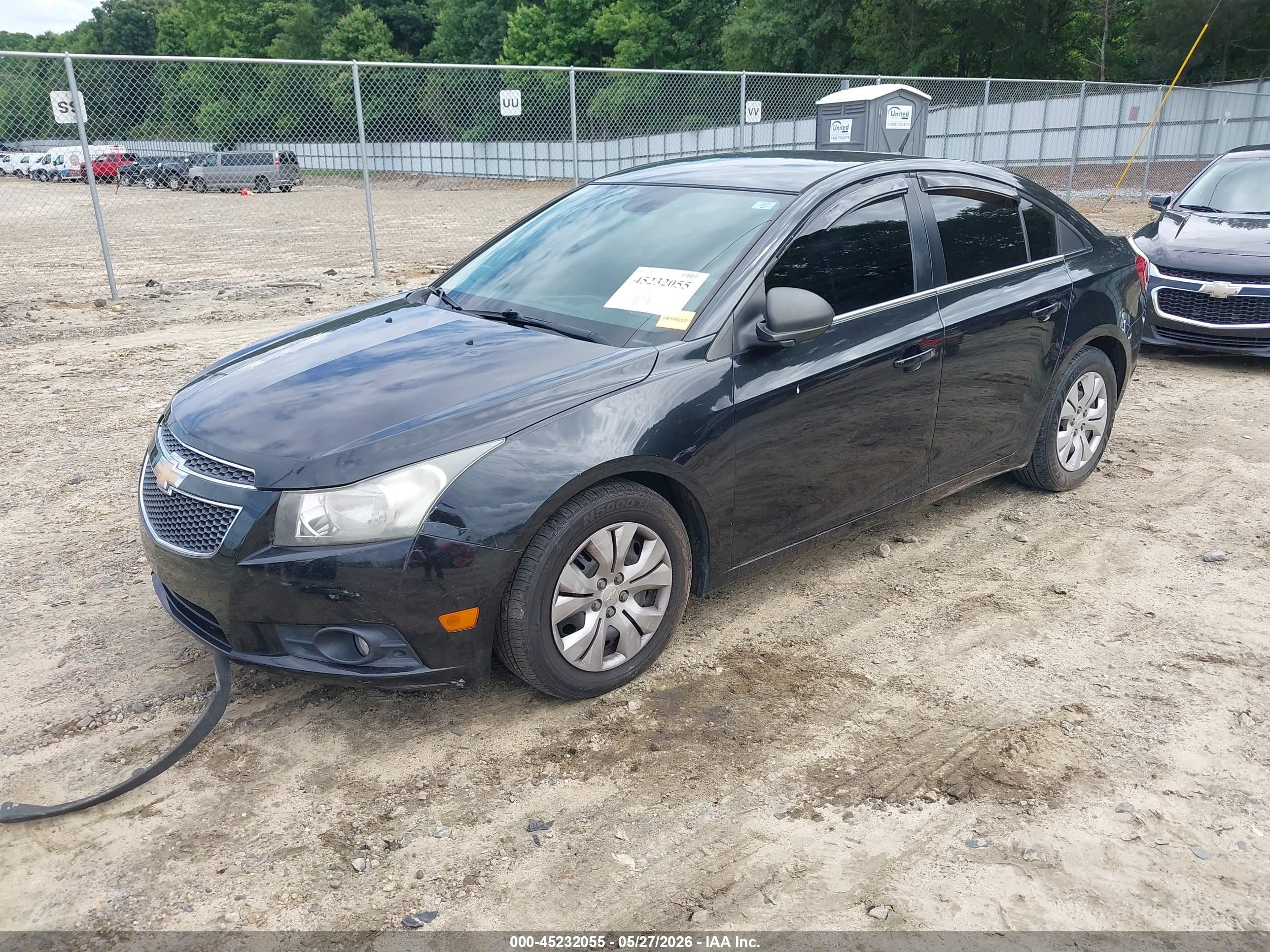 2012 Chevrolet Cruze Ls Black vin: 1G1PC5SH3C7338048