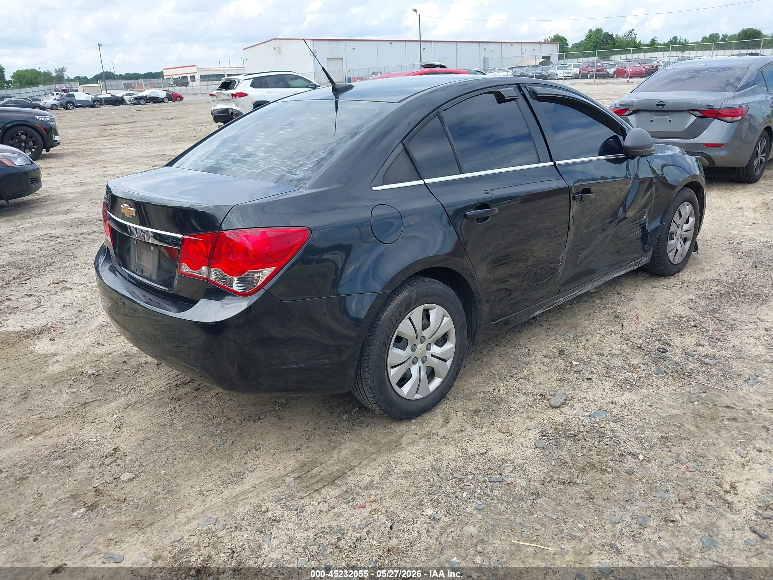 2012 Chevrolet Cruze Ls Black vin: 1G1PC5SH3C7338048