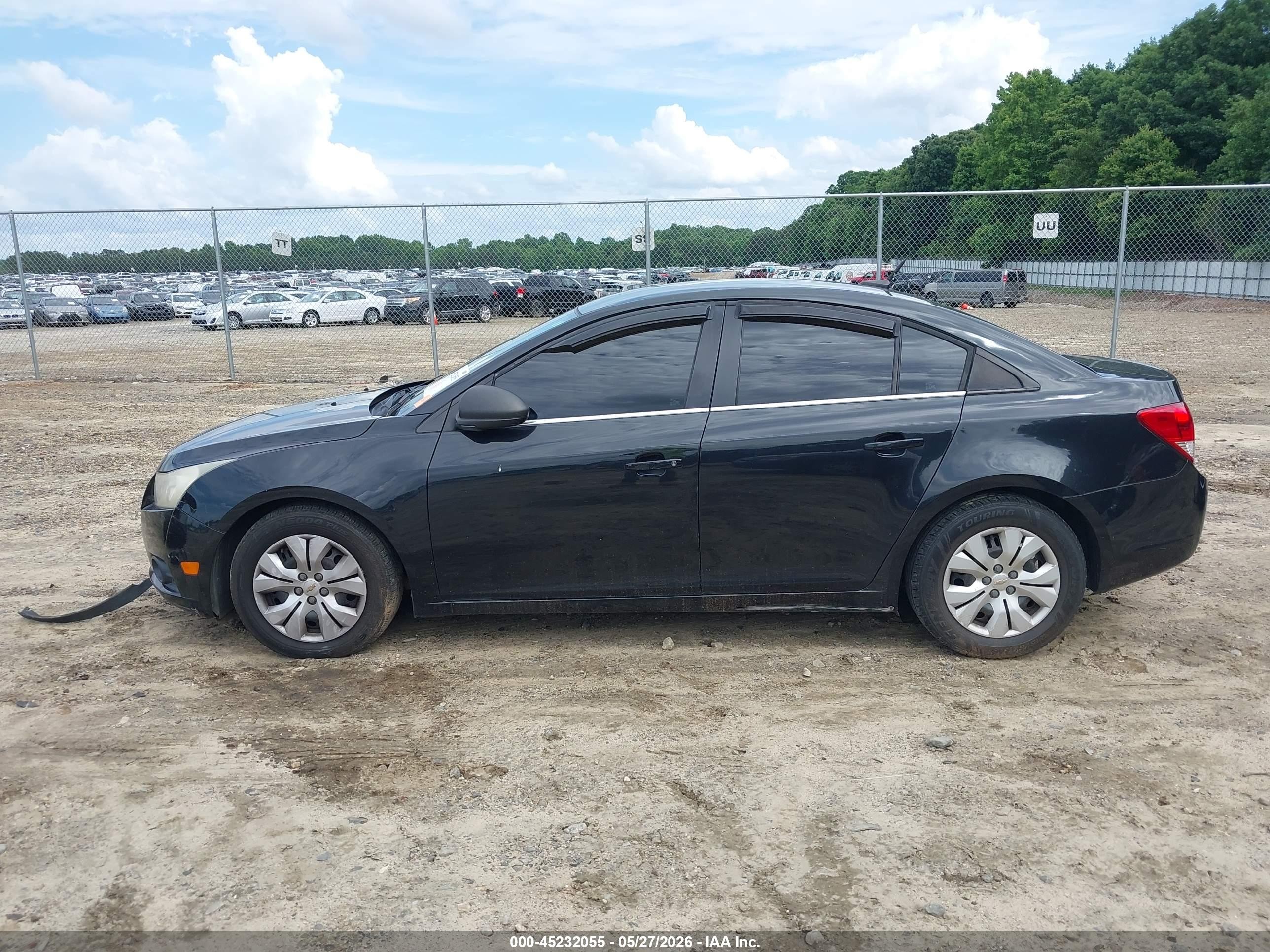 2012 Chevrolet Cruze Ls Black vin: 1G1PC5SH3C7338048