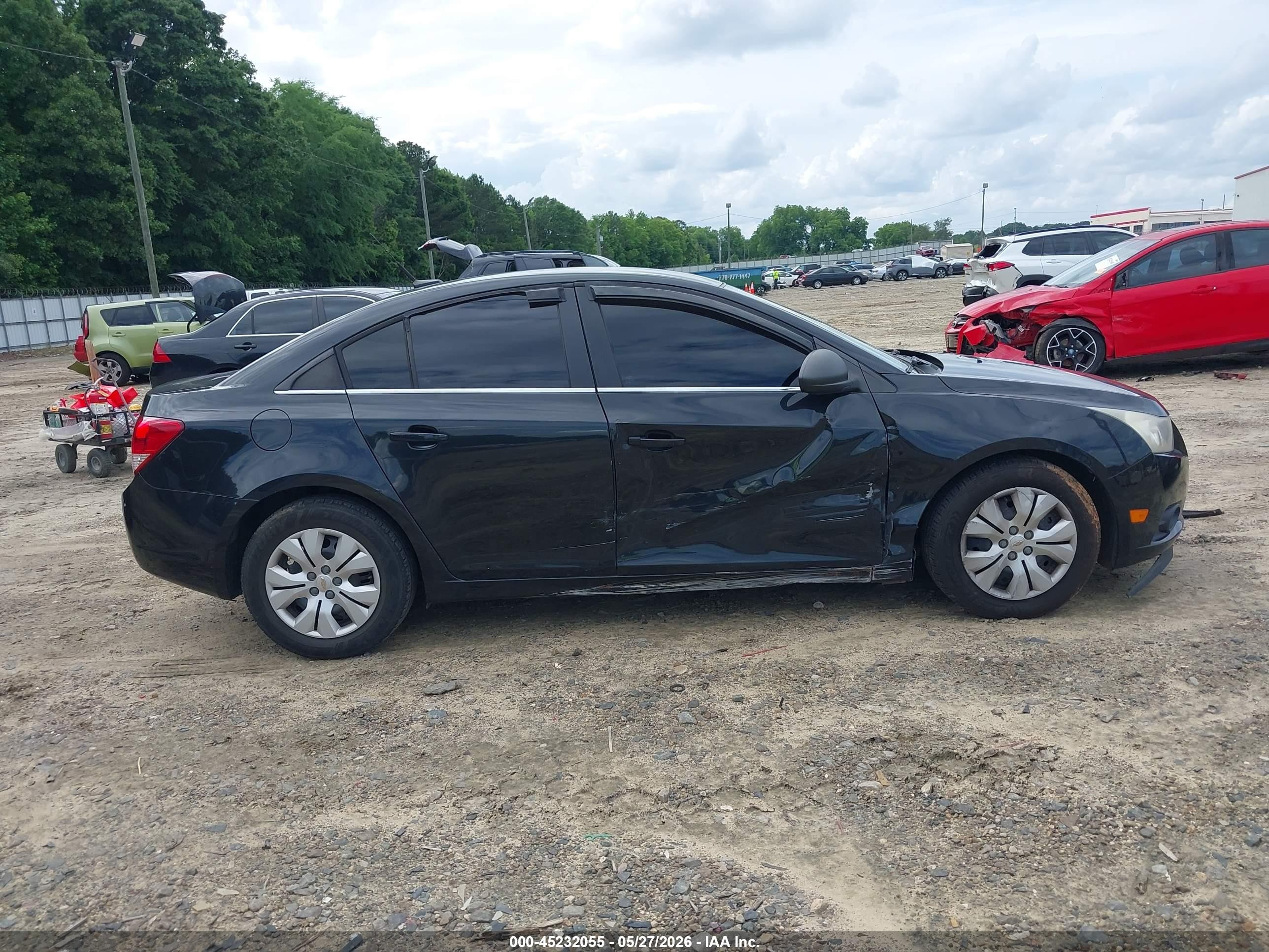 2012 Chevrolet Cruze Ls Black vin: 1G1PC5SH3C7338048