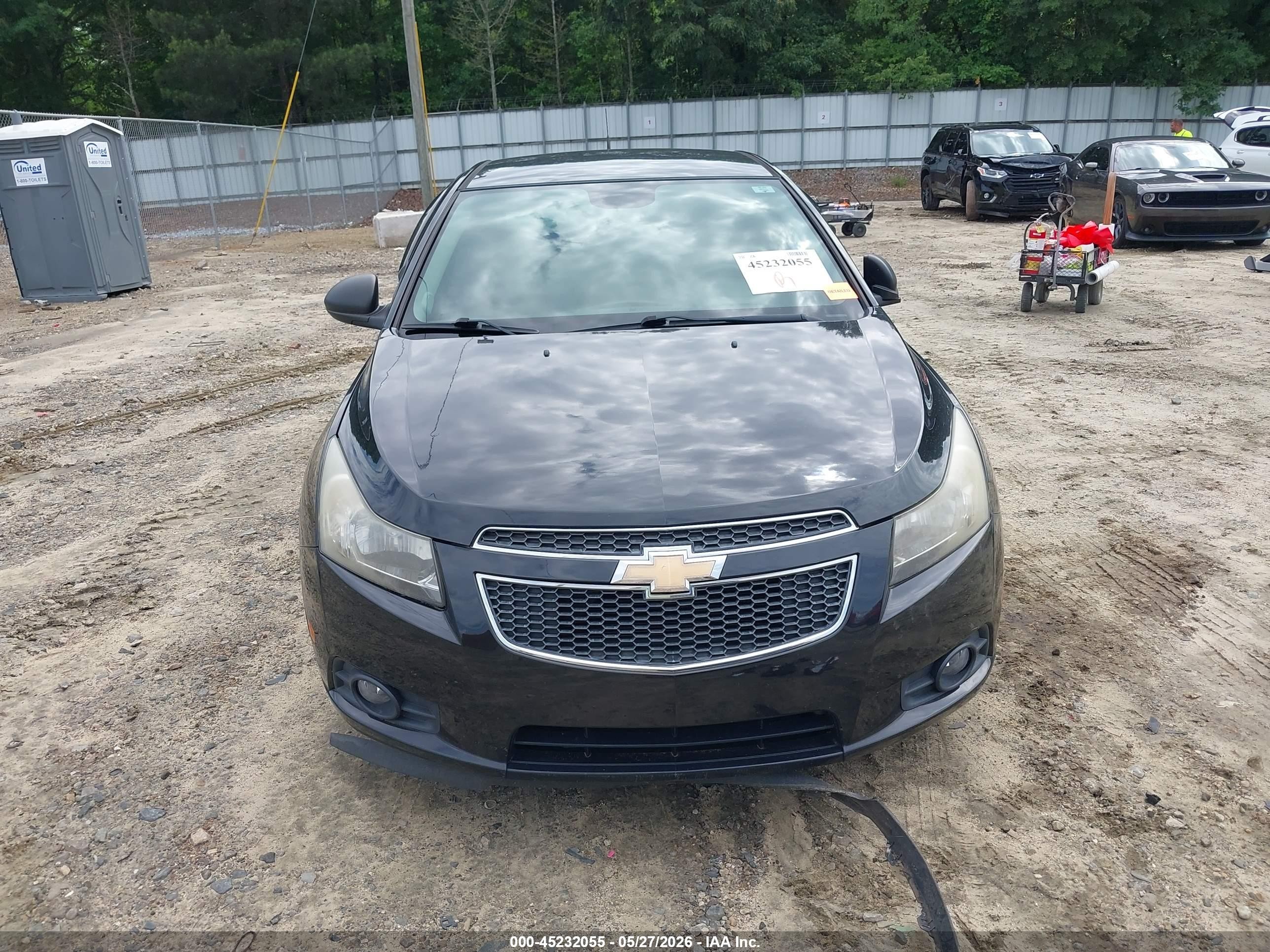 2012 Chevrolet Cruze Ls Black vin: 1G1PC5SH3C7338048