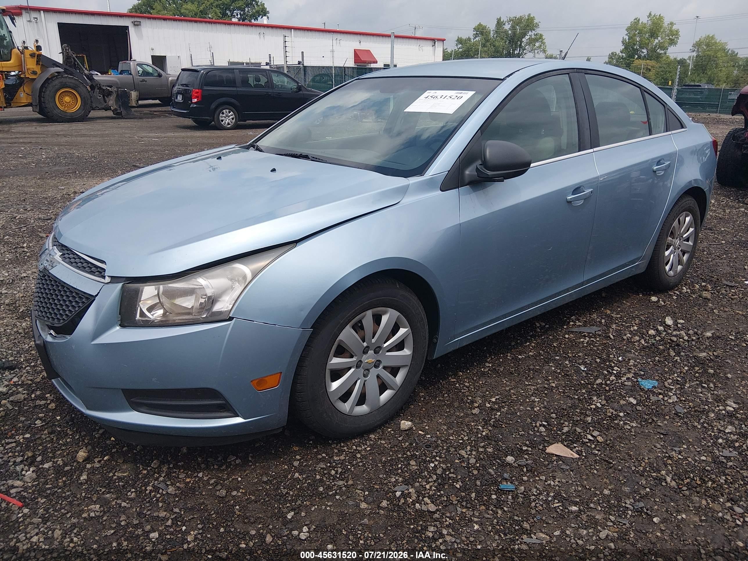 2011 Chevrolet Cruze Ls Light Blue vin: 1G1PC5SH4B7232111