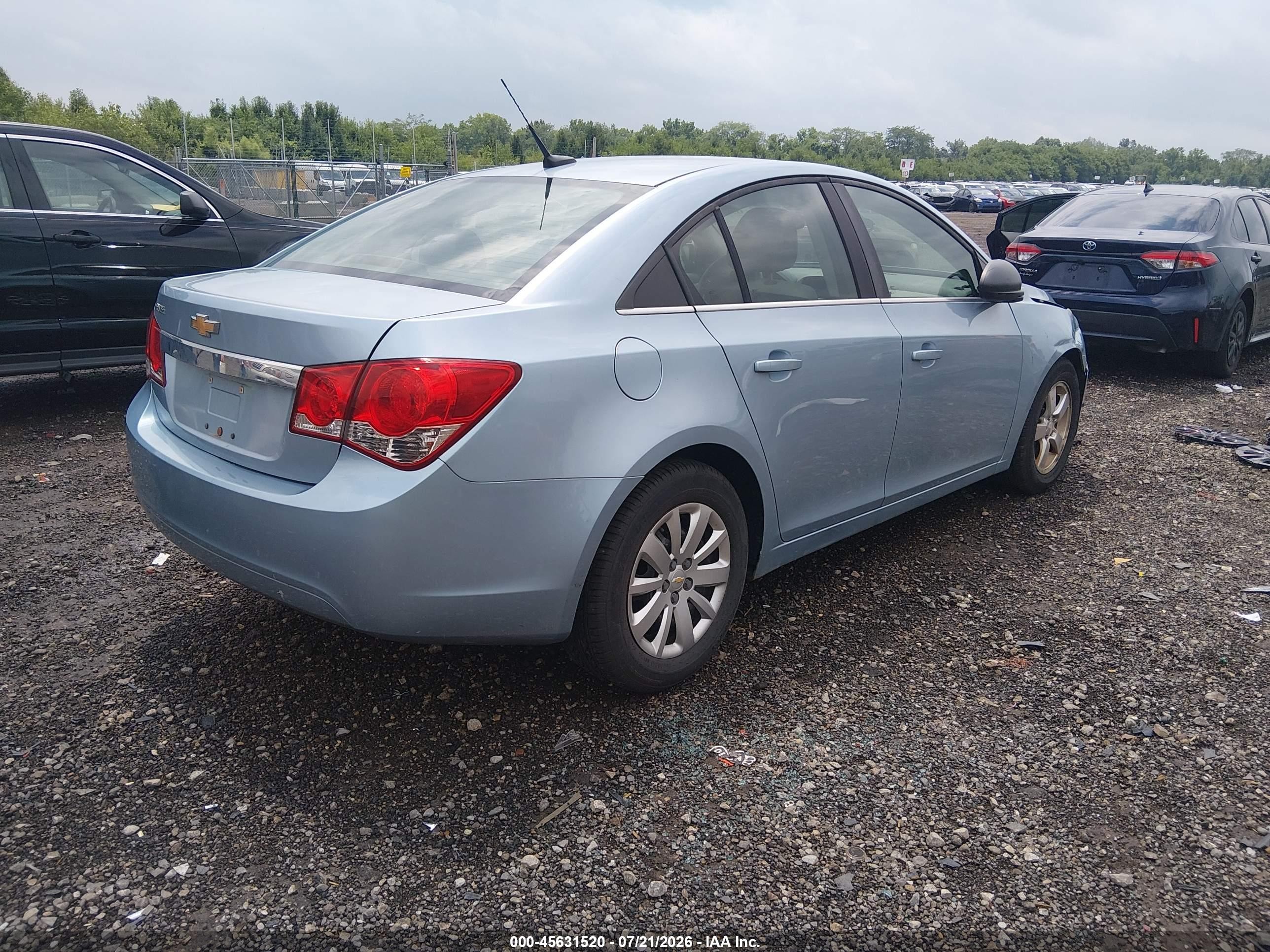 2011 Chevrolet Cruze Ls Light Blue vin: 1G1PC5SH4B7232111