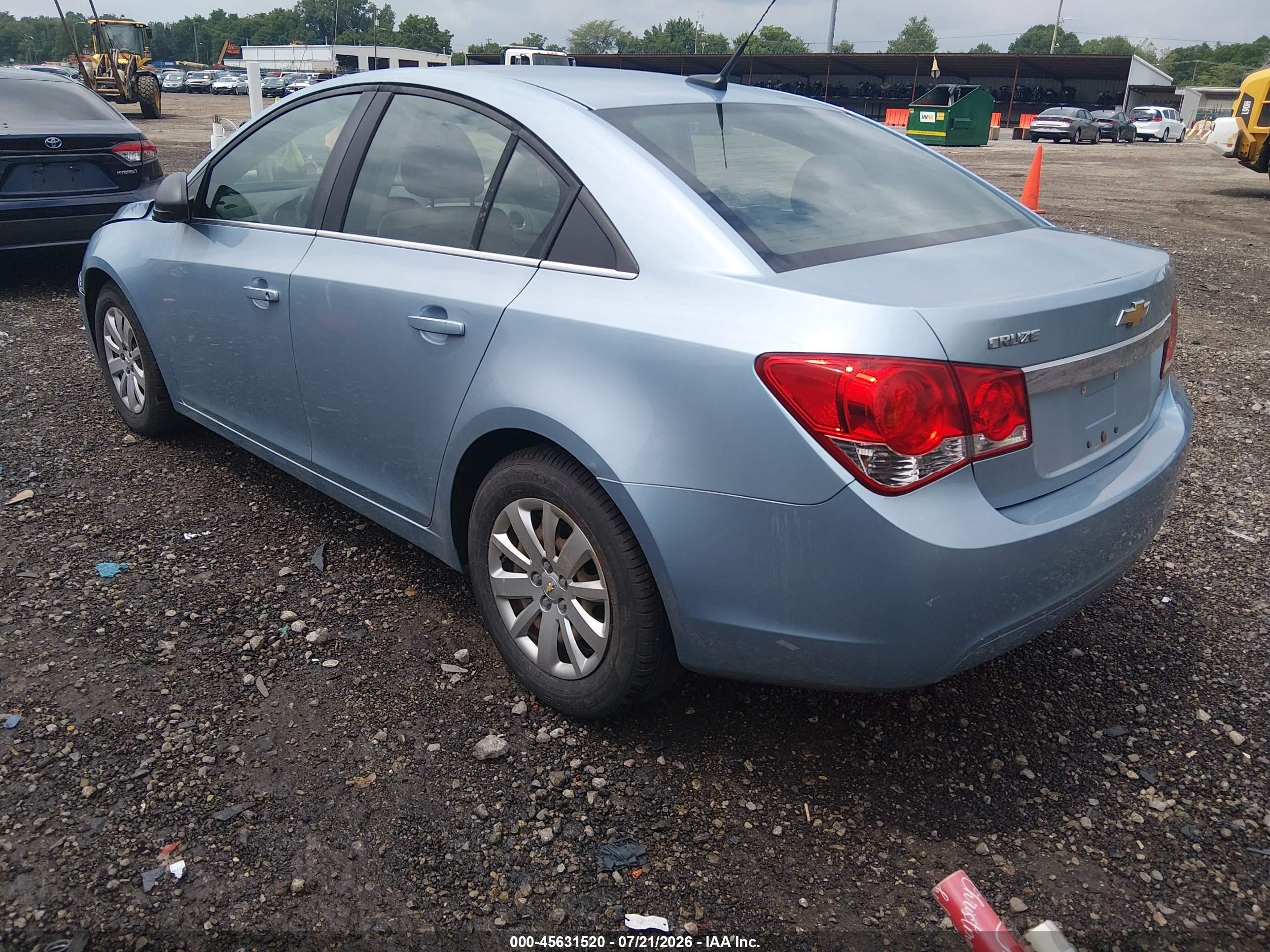 2011 Chevrolet Cruze Ls Light Blue vin: 1G1PC5SH4B7232111