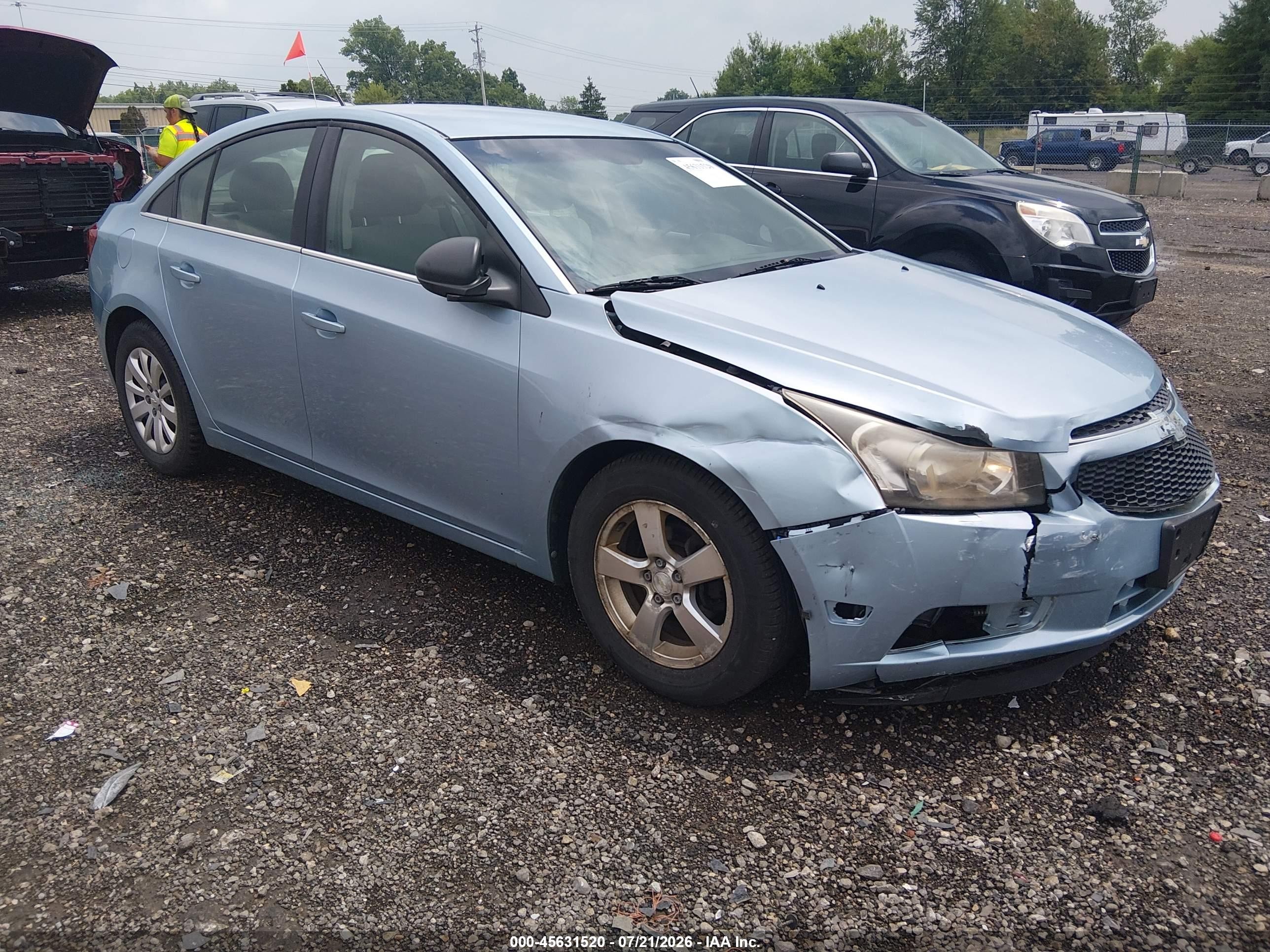 2011 Chevrolet Cruze Ls Light Blue vin: 1G1PC5SH4B7232111